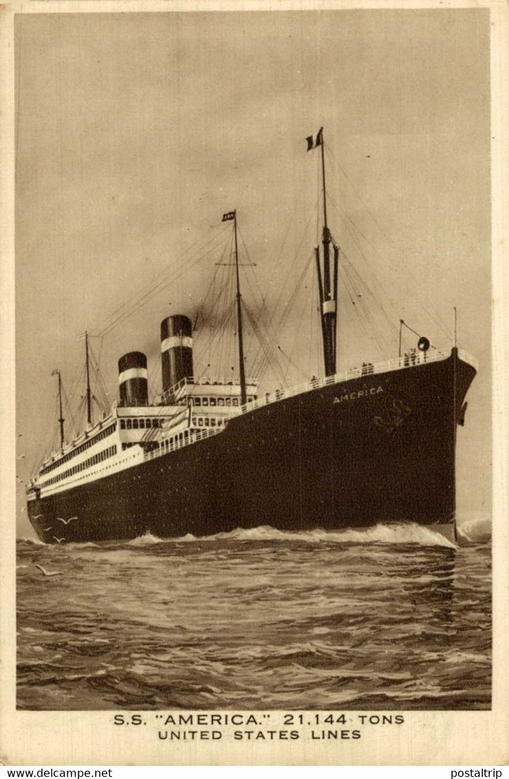 SS  AMERICA UNITED STATES LINES - Dampfer