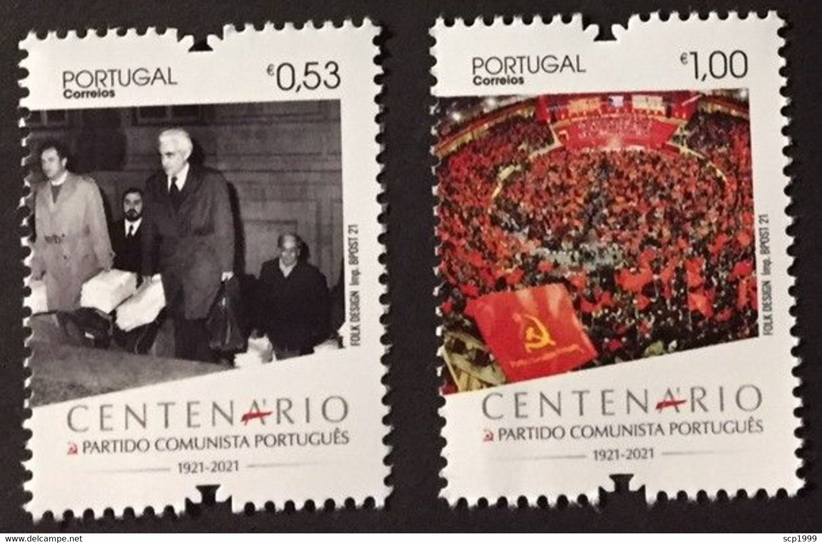 Portugal 2021 - 100 Years Portuguese Comunist Party Set MNH - Ongebruikt