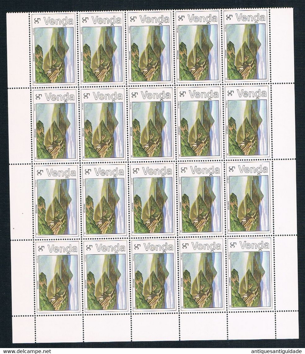 1981 Venda  South Africa - Nwanedi - 5 Cents - Sheet Of 20 MNH - Venda