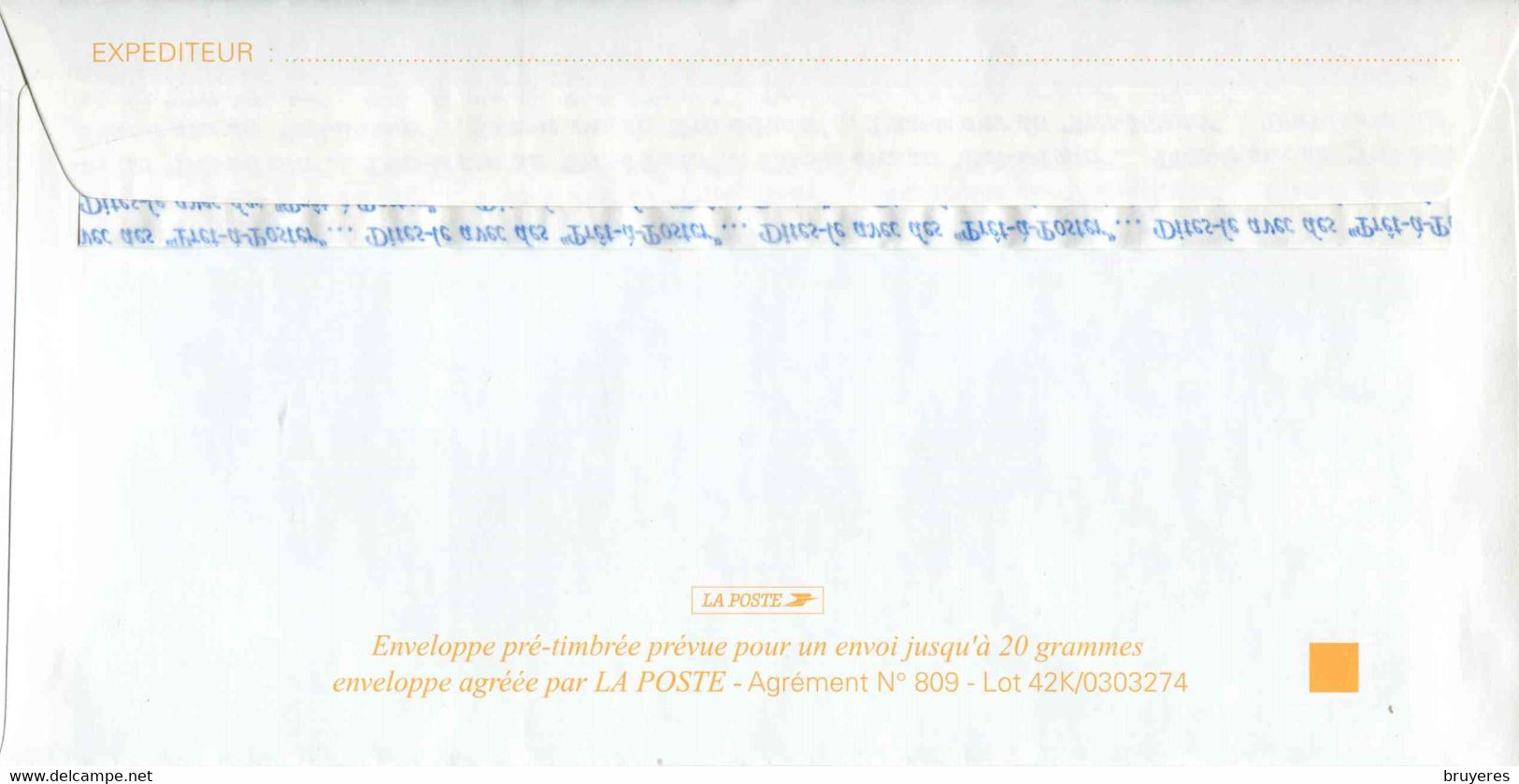 PAP De 2003 Précasé Sur Papier Satiné Avec Timbre "Carcassonne" - Lot 42K/0303274 - Prêts-à-poster:  Autres (1995-...)