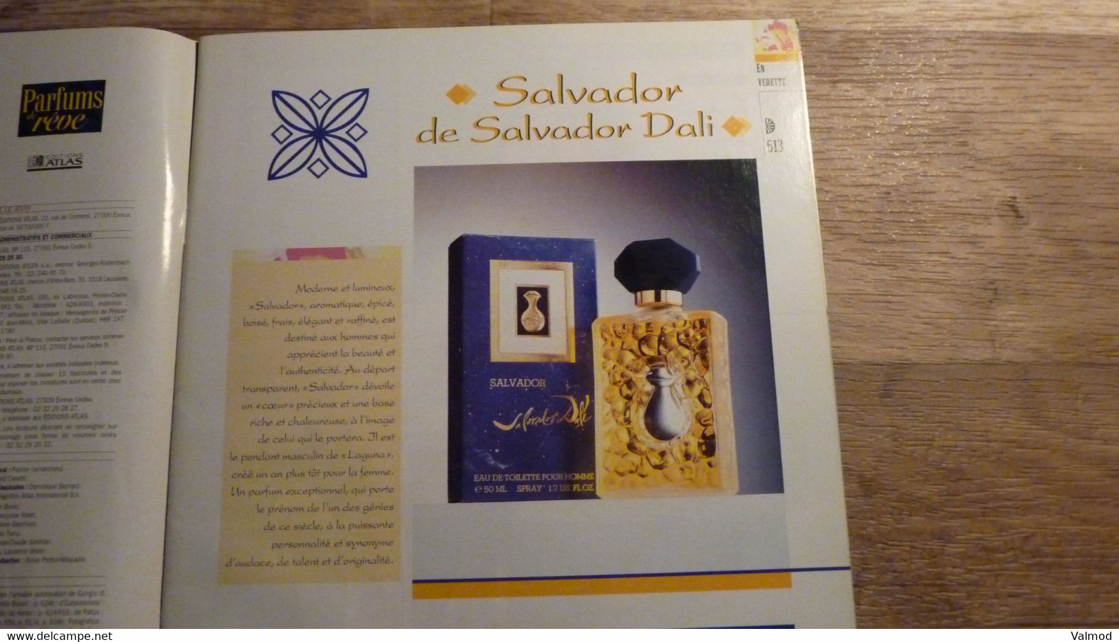 Magazine "Parfums De Rêve" N° 29 - Salvador Dali  -"Salvador" - Editions Atlas - Magazines