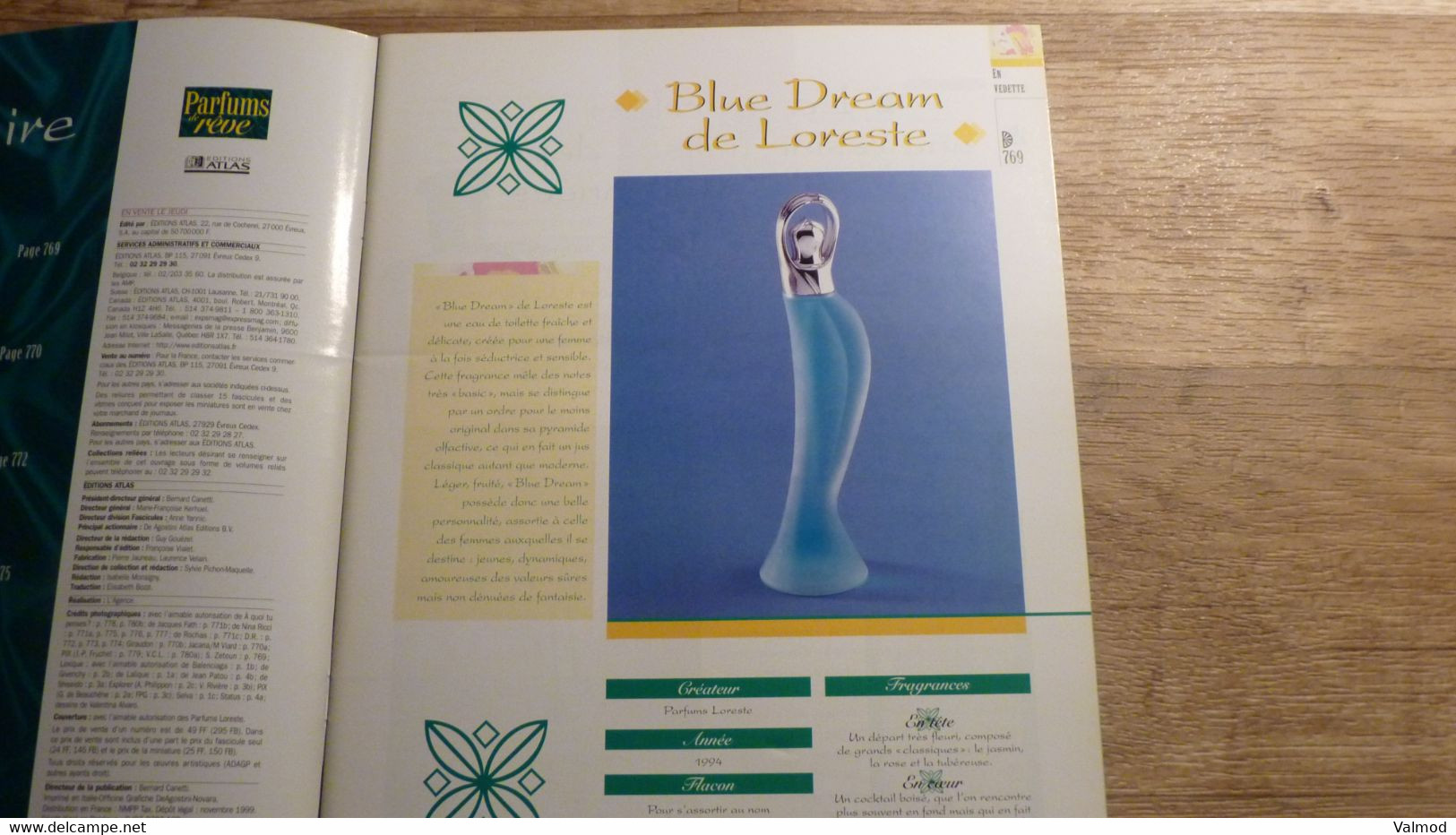 Magazine "Parfums De Rêve" N° 65 - Loreste "Blue Dream" - Editions Atlas - Magazines