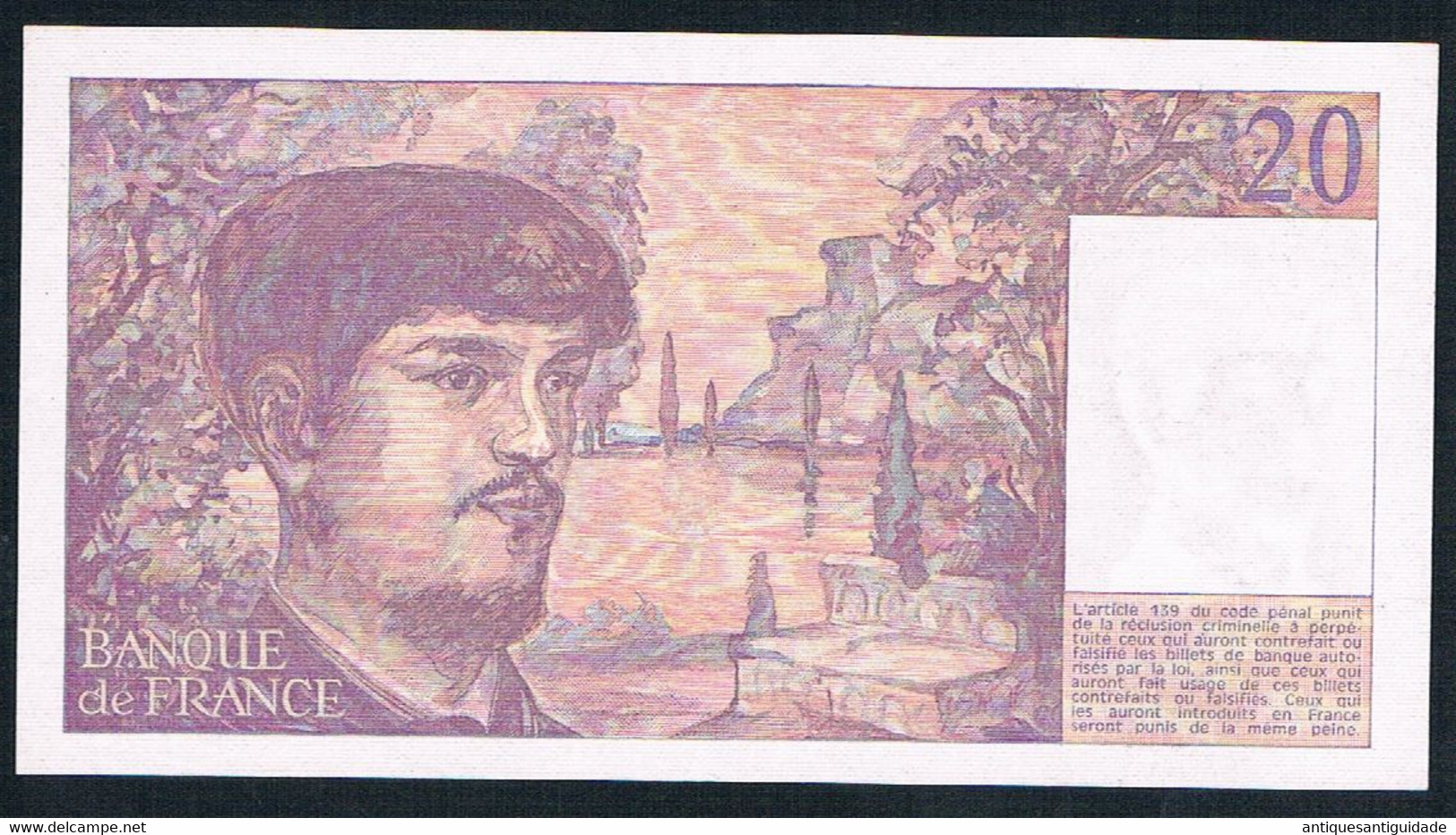 1981 Banque De France 20 Vingt Francs UNC Very Fine - 20 F 1980-1997 ''Debussy''