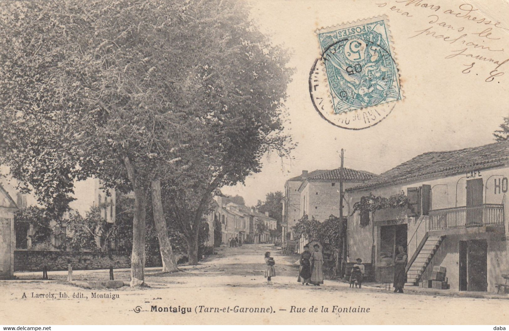 Montaigu.  Rue De La Fontaine - Montaigu De Quercy