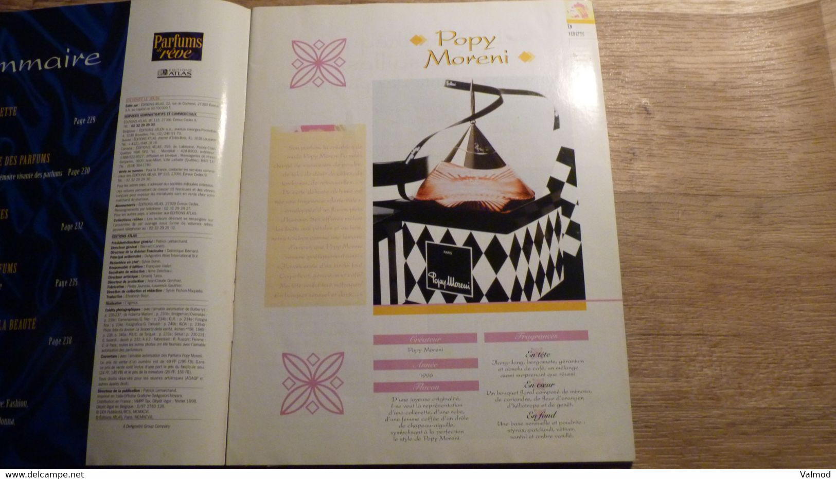 Magazine "Parfums De Rêve" N° 20 -  "Popy Moreni" - Editions Atlas - Tijdschriften