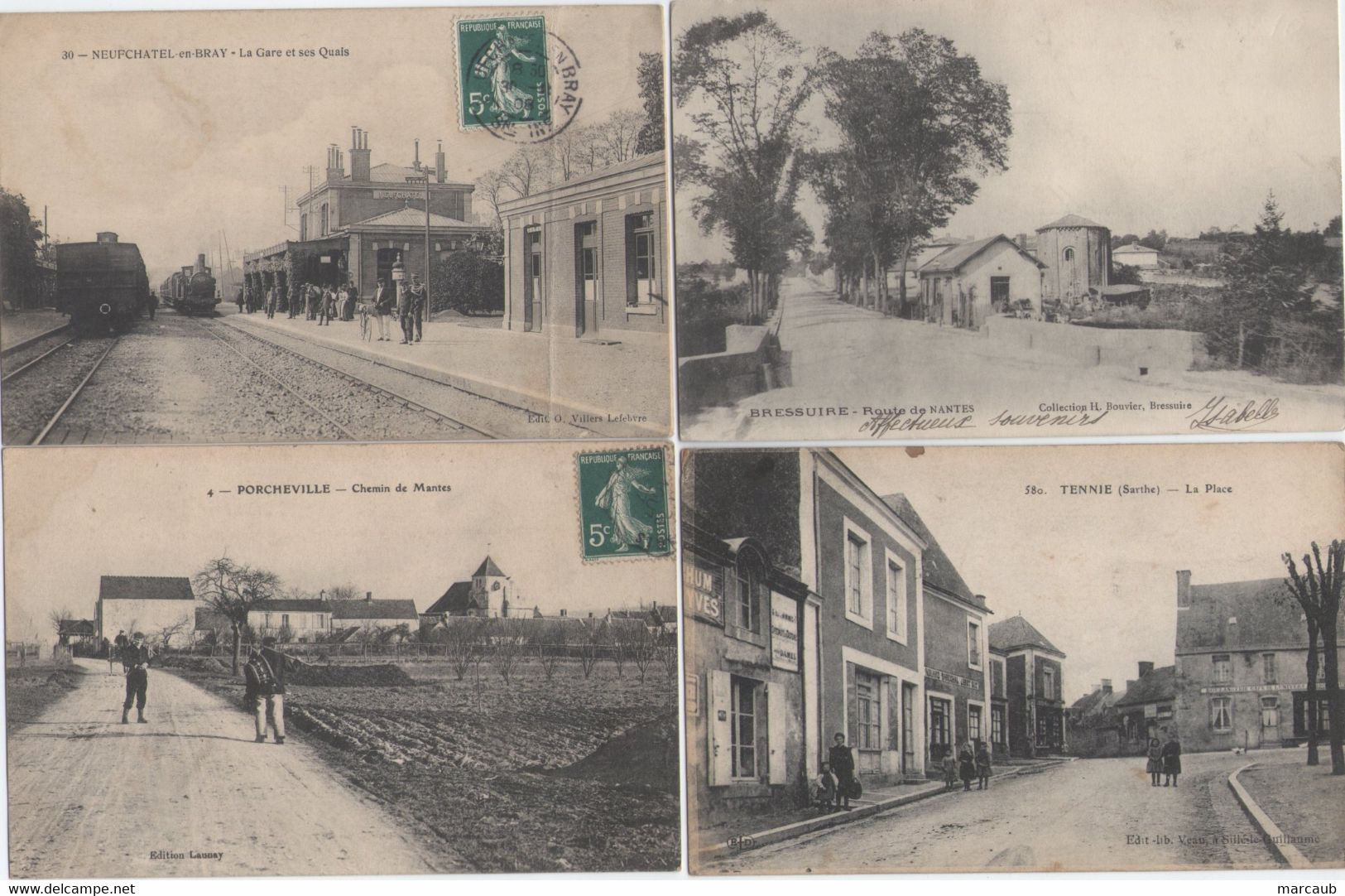 BEAU LOT De 60 CPA France - Départements Divers - Quelques Scans - 5 - 99 Postcards