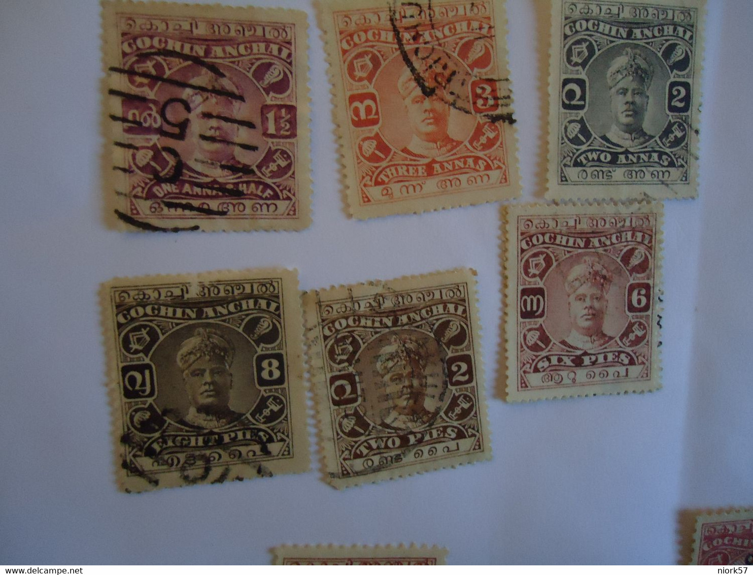 COCHIN  INDIA  USED   STAMPS   KING - Cochin