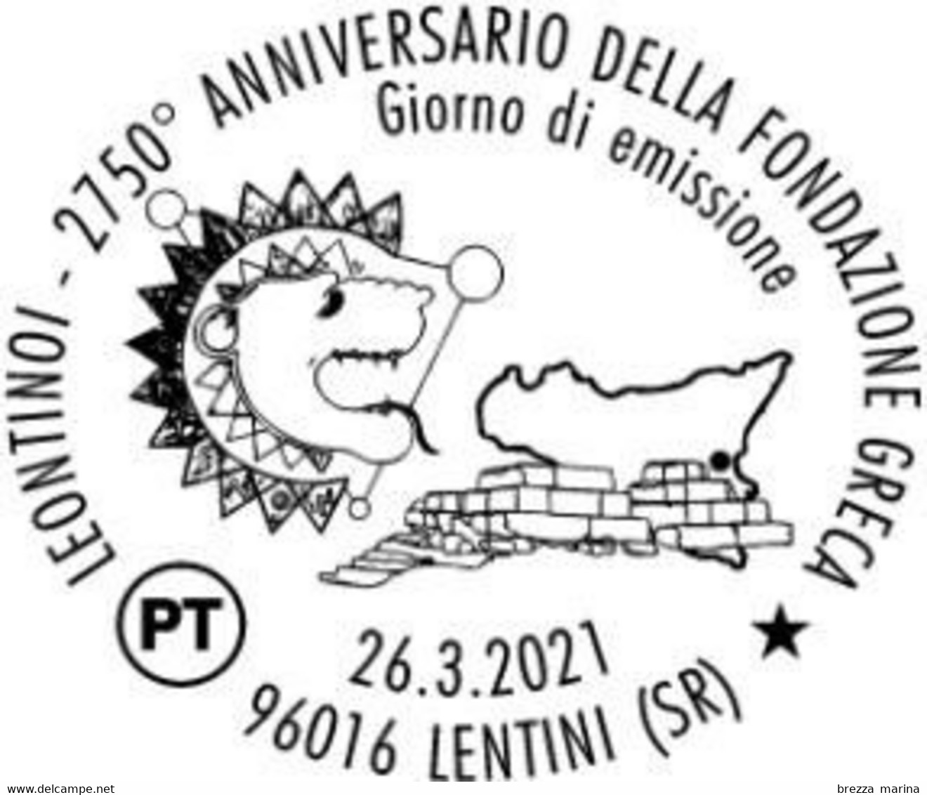 Nuovo - MNH - ITALIA - 2021 - 2750 Anni Dalla Fondazione Greca Di Leontinoi – Logo – Sicilia - B - Alfanumerico - 2021-...:  Nuevos