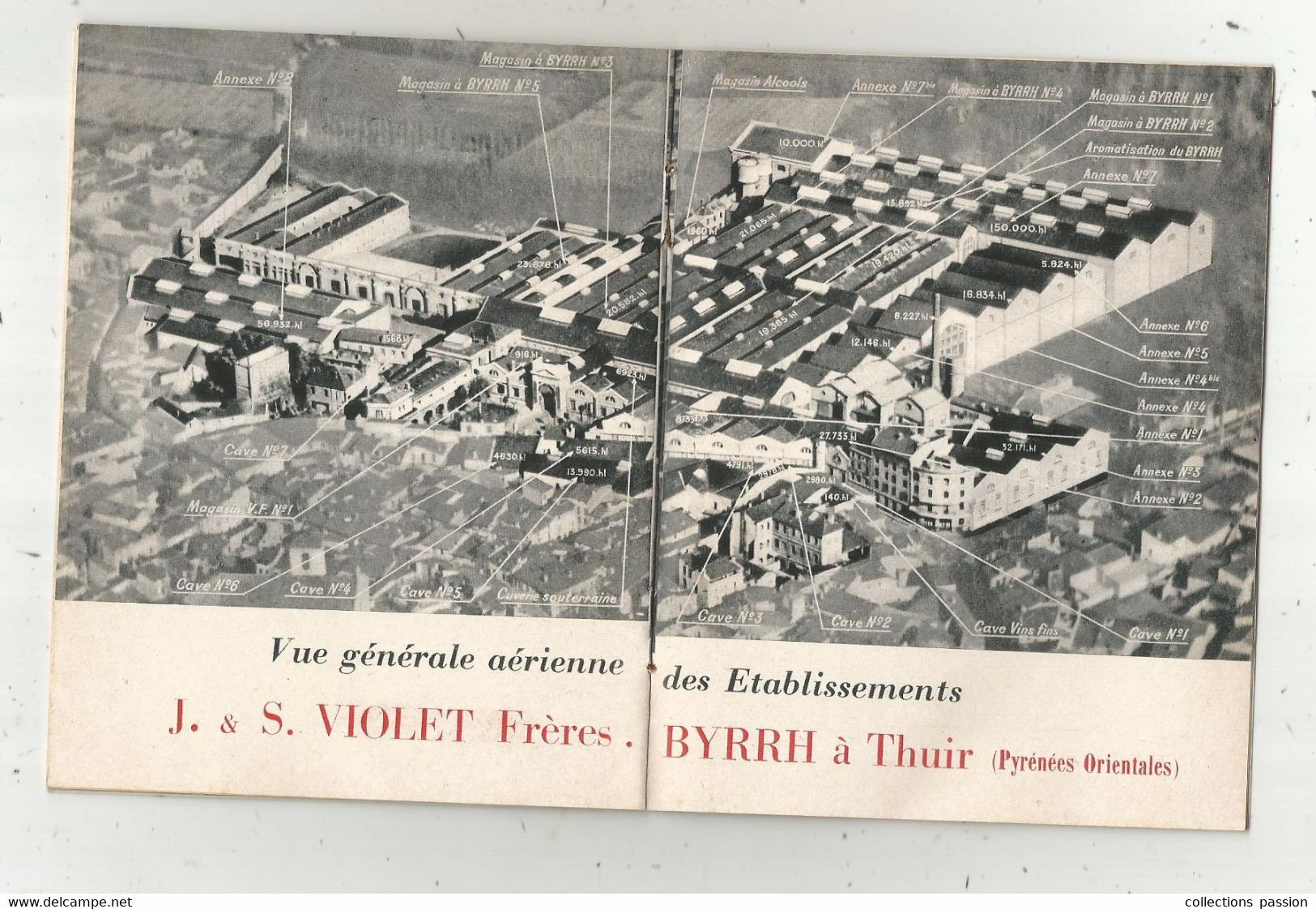 Publicité 16 Pages , Alcool , BYRRH à THUIR , Les établissements J. & S. Violet Frères , 8 Scans ,  Frais Fr 2.15 E - Advertising