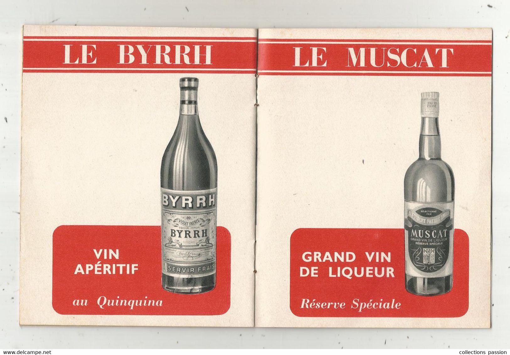 publicité 16 pages , alcool , BYRRH à THUIR , les établissements J. & S. Violet Frères , 8 scans ,  frais fr 2.15 e