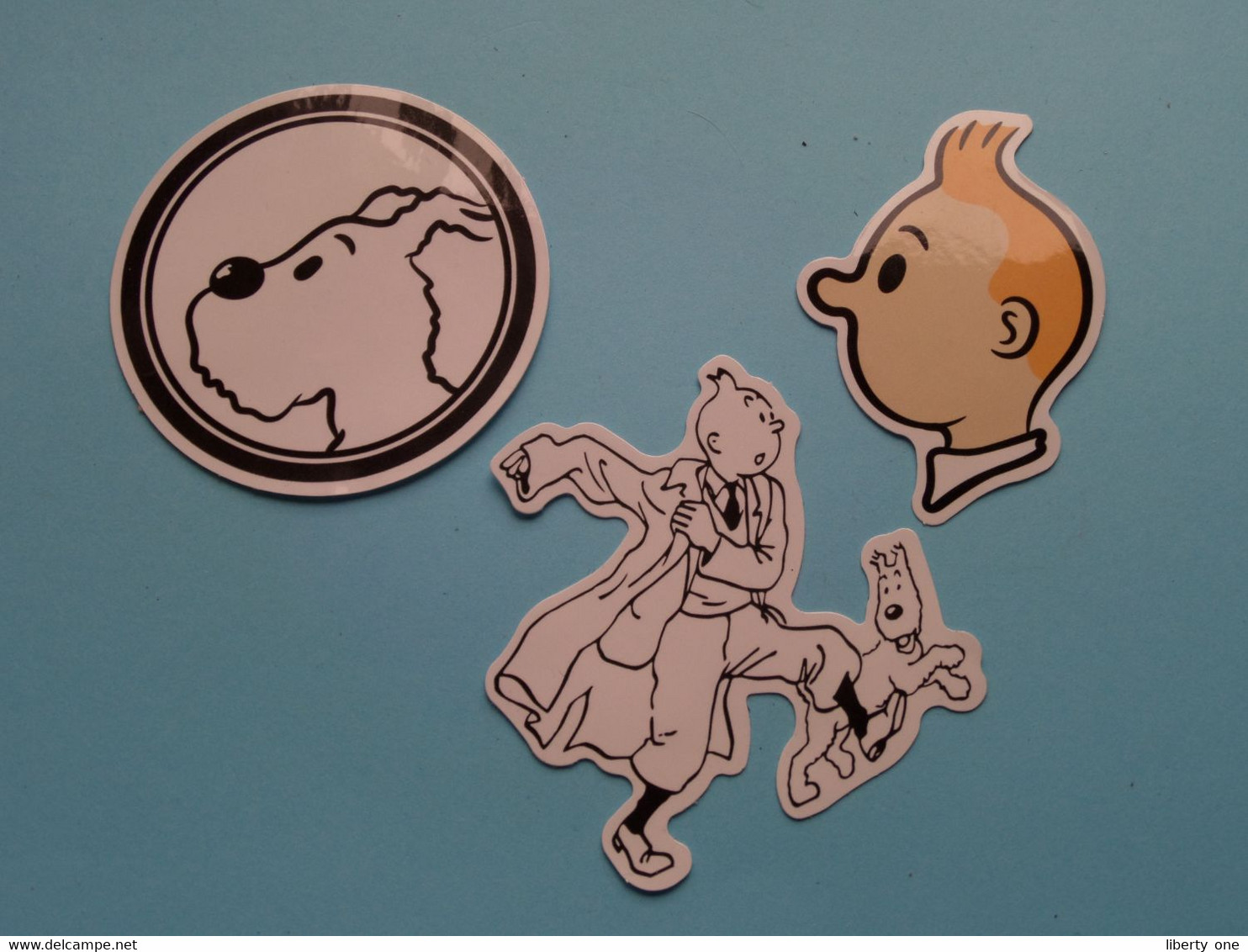 STICKERS > 3 Stuks KUIFJE - TINTIN ( For Grade, See Photo / Voir Scans ) ! - Kuifje