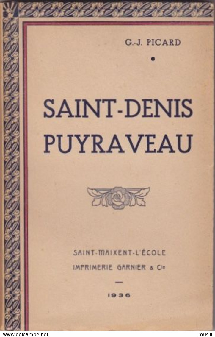 Saint-Denis Puyraveau, De G.- J. Picard. - Poitou-Charentes