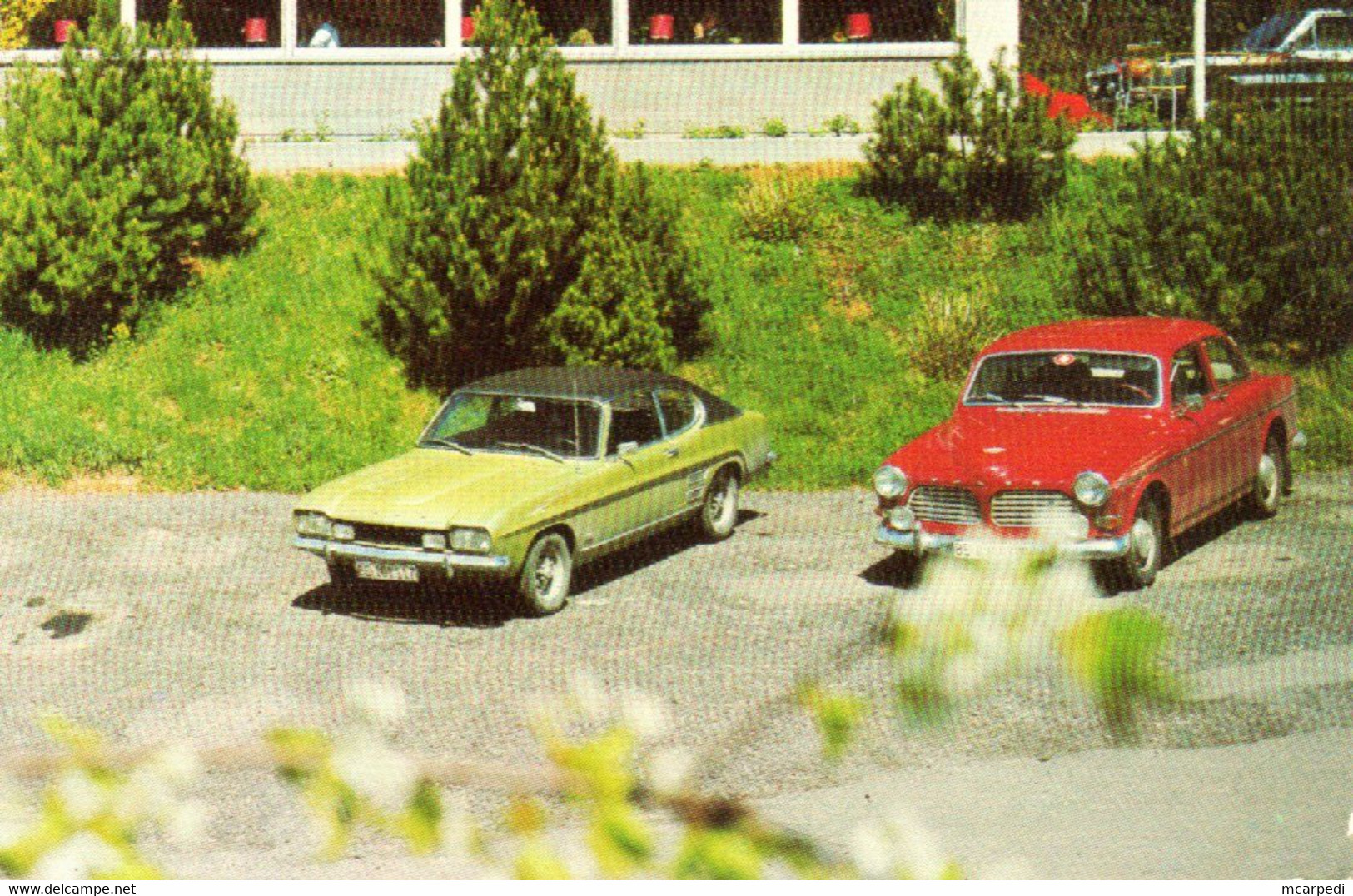 < Auto Automobile Voiture Car >> Ford Capri, Volvo 122S B20 - Toerisme