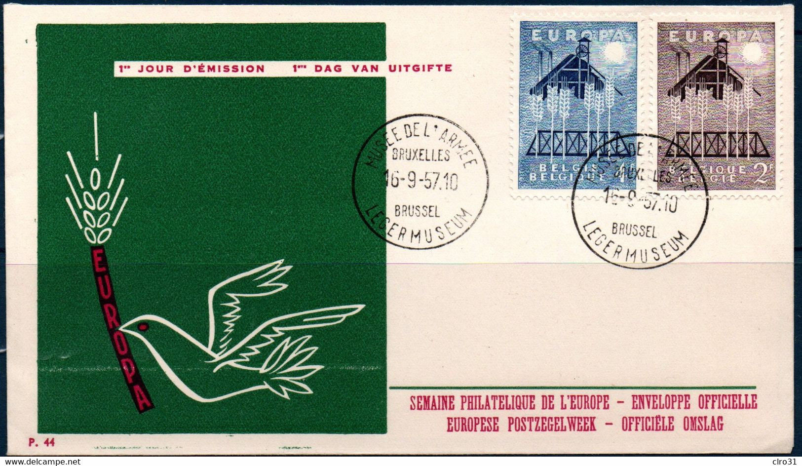 BELGIQUE : LOT De 17  ENVELOPPES  FDC  EUROPA   1957-58-59-60-61-62-63-64-65-66-67-68-69-70-71-74-75  ... 17 SCANS - Zonder Classificatie