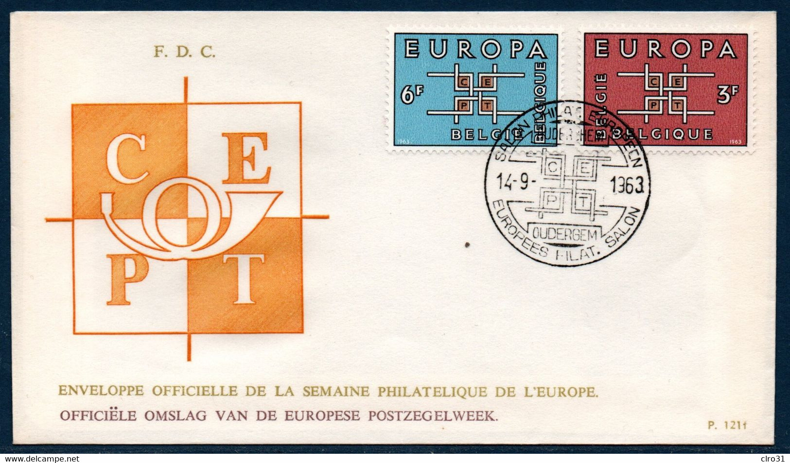 BELGIQUE : LOT de 17  ENVELOPPES  FDC  EUROPA   1957-58-59-60-61-62-63-64-65-66-67-68-69-70-71-74-75  ... 17 SCANS