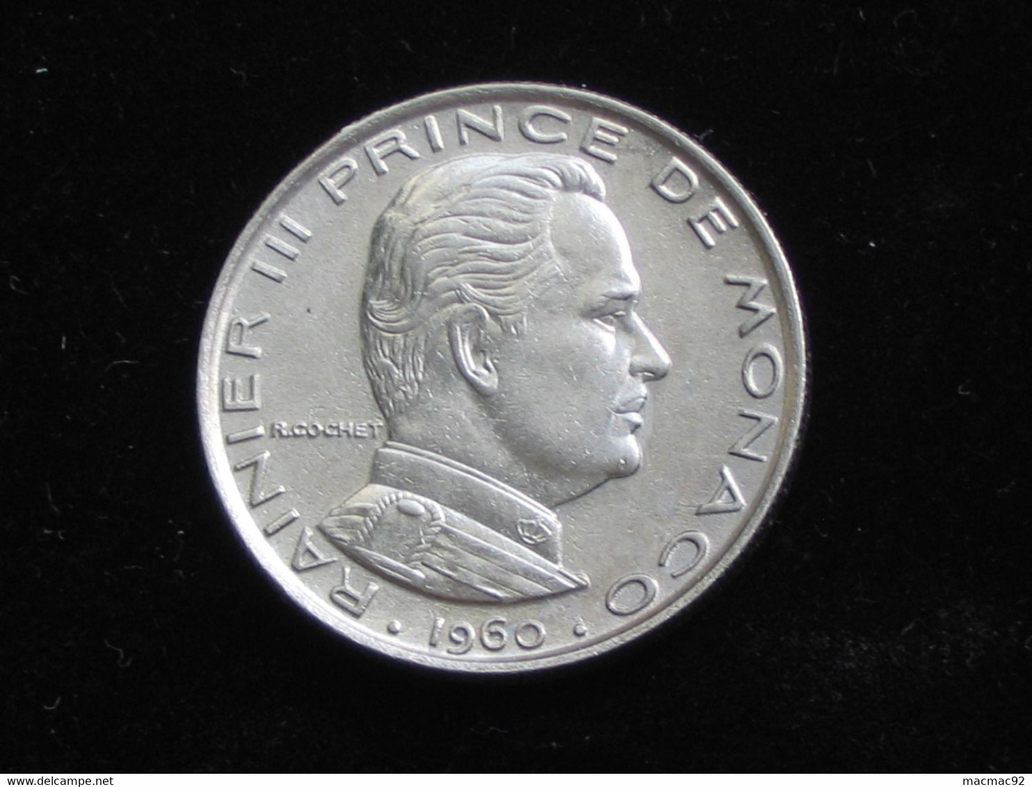 MONACO - 1 Franc 1960 - Rainier III Prince De Monaco **** EN ACHAT IMMEDIAT **** - 1949-1956 Anciens Francs