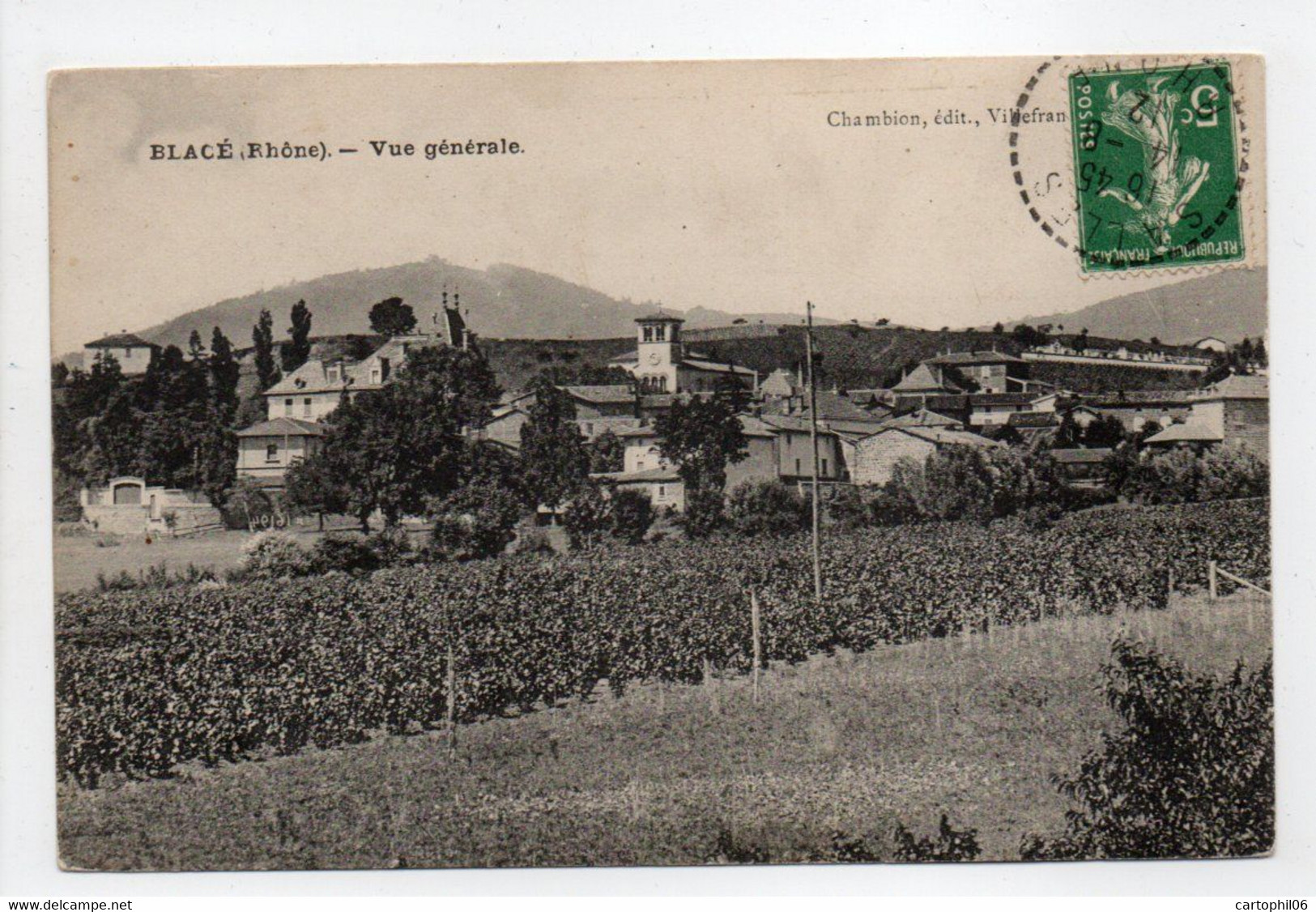 - CPA BLACÉ (69) - Vue Générale 1912 - Edition Chambion - - Autres & Non Classés