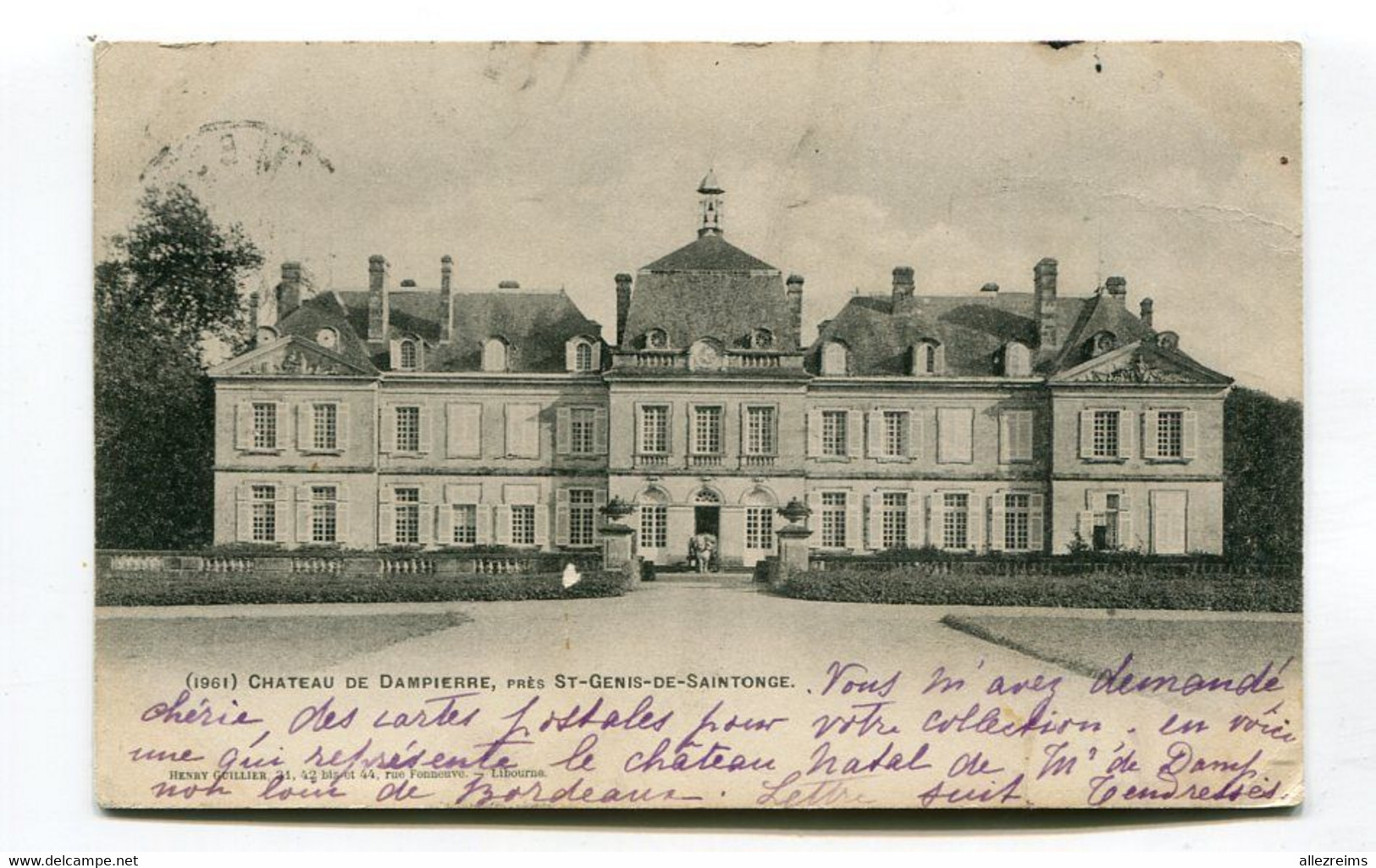 CPA   17 : DAMPIERRE    Le Château   VOIR  DESCRIPTIF  §§§ - Dampierre-sur-Boutonne