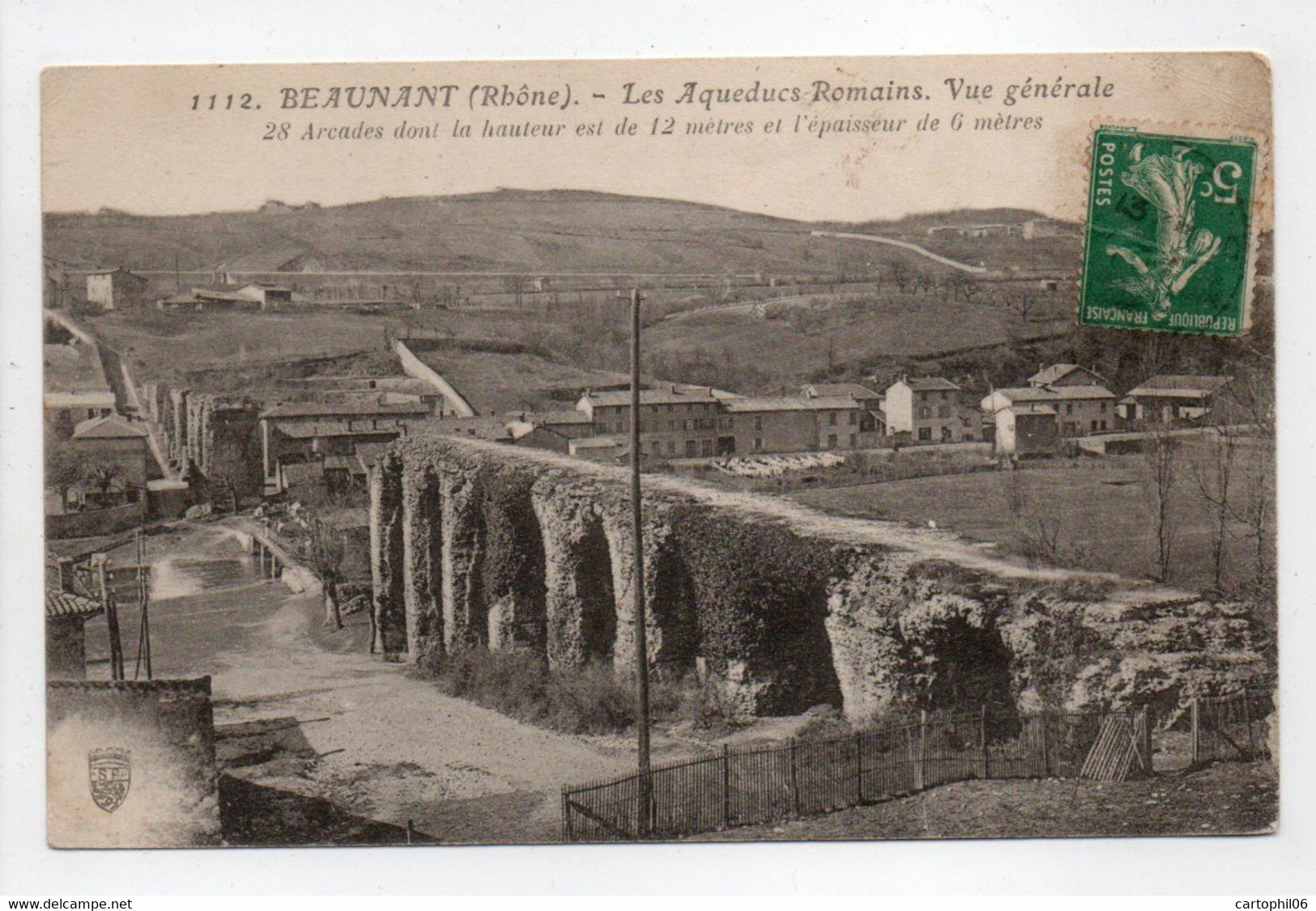 - CPA BEAUNANT (69) - Les Aqueducs Romains - Vue Générale - - Andere & Zonder Classificatie