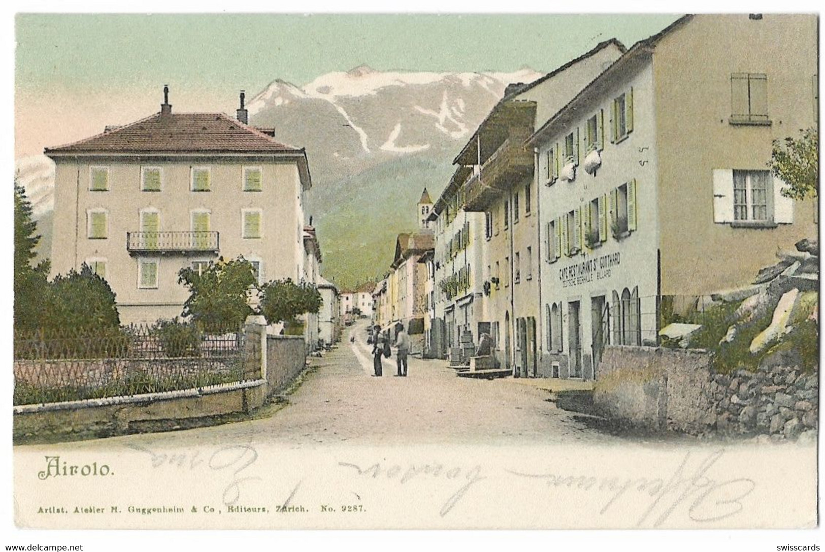 AIROLO: Passage Mit Café Restaurant St.Gotthard 1903 - Airolo