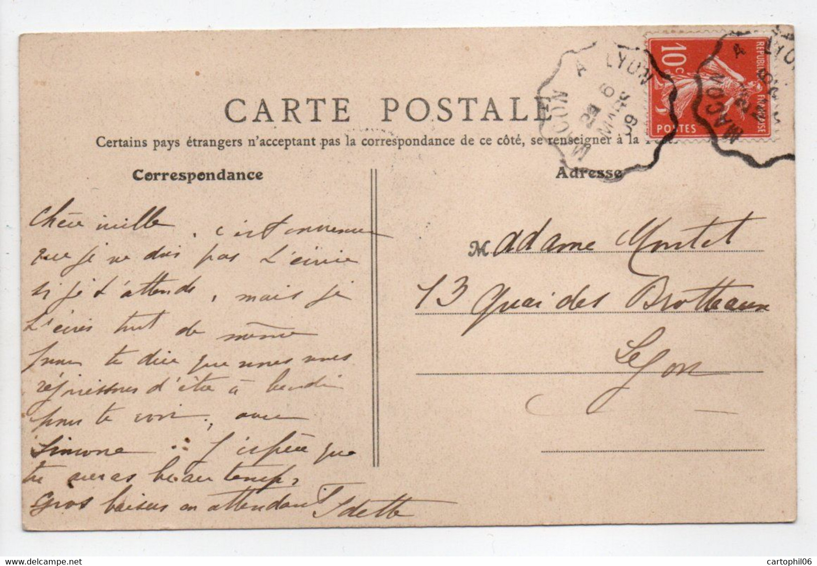 - CPA ANSE (69) - Le Vieux Château - Mairie 1909 - Edition B. F. N° 2 - - Anse