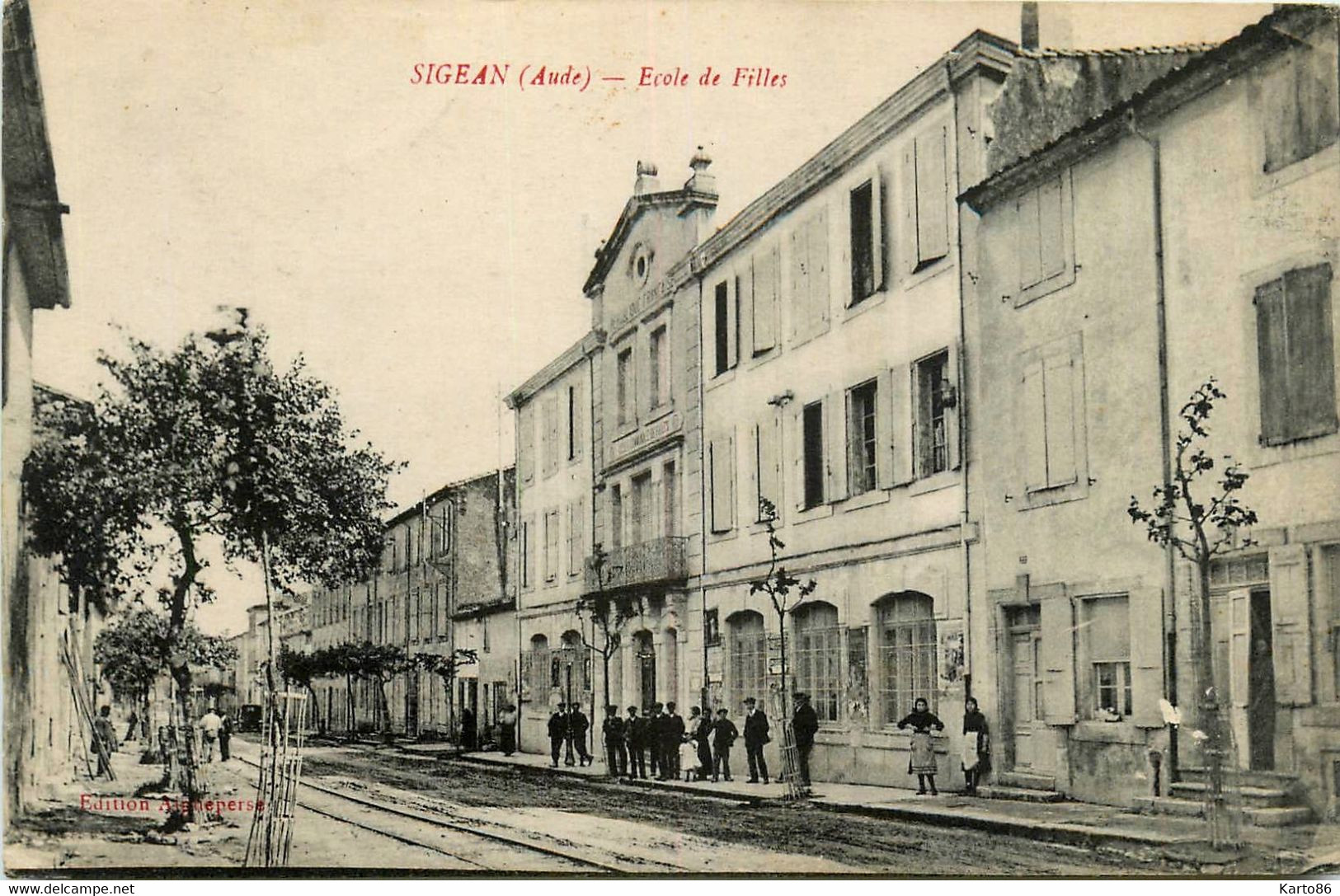 Sigean * Rue Et école Des Filles - Sigean