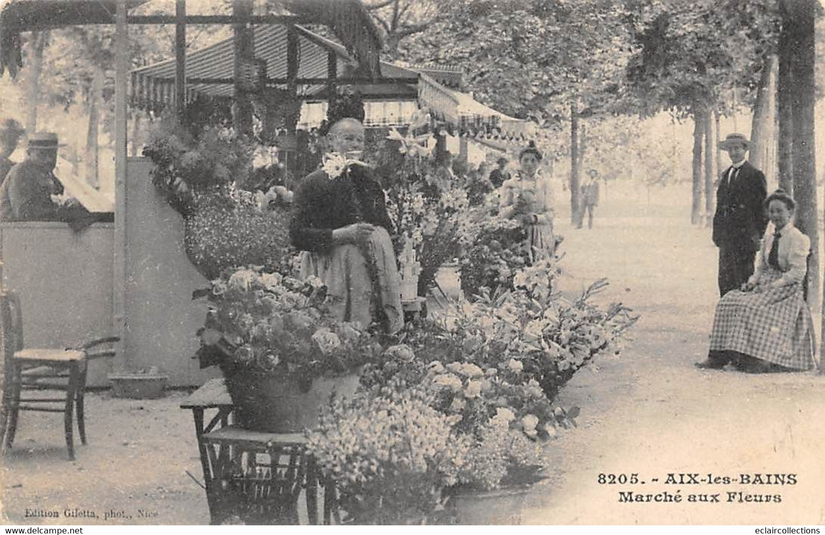 Aix Les Bains      73           Marché Aux Fleurs     N°  8205   (voir Scan) - Aix Les Bains