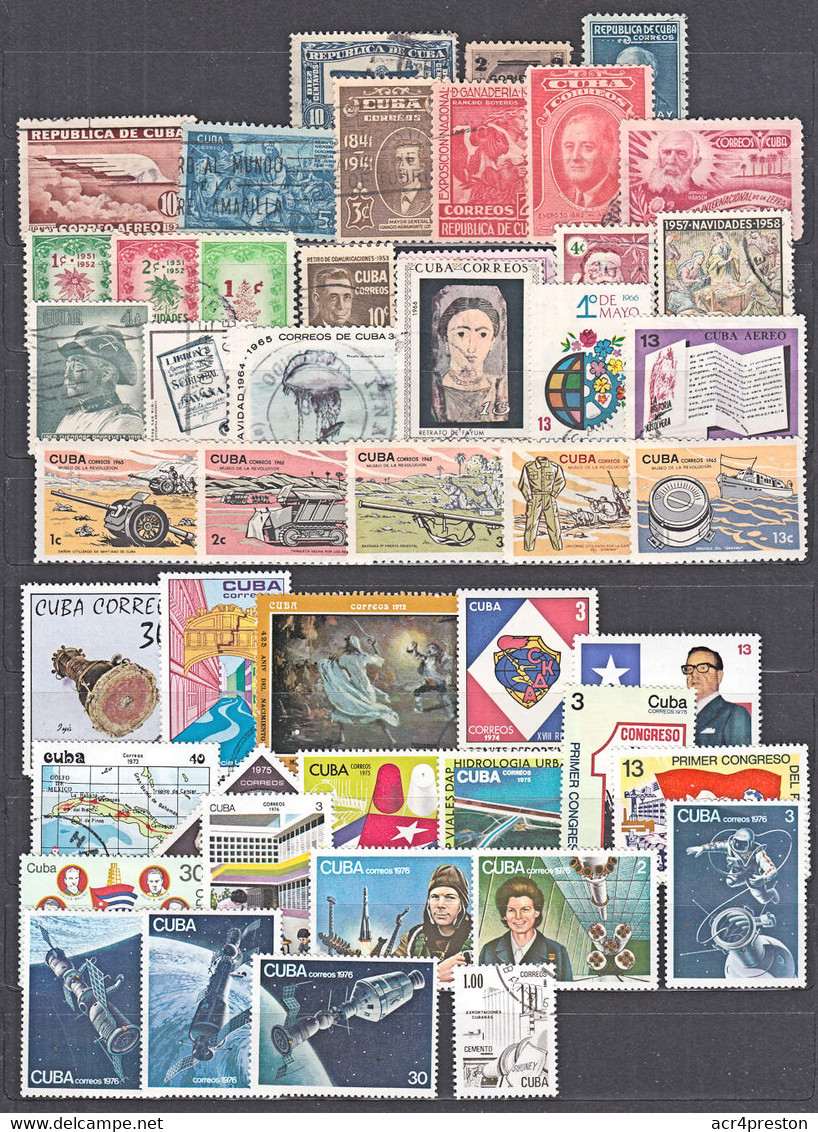 A0288  CUBA, Small Lot Of 45+ Stamps - Colecciones & Series