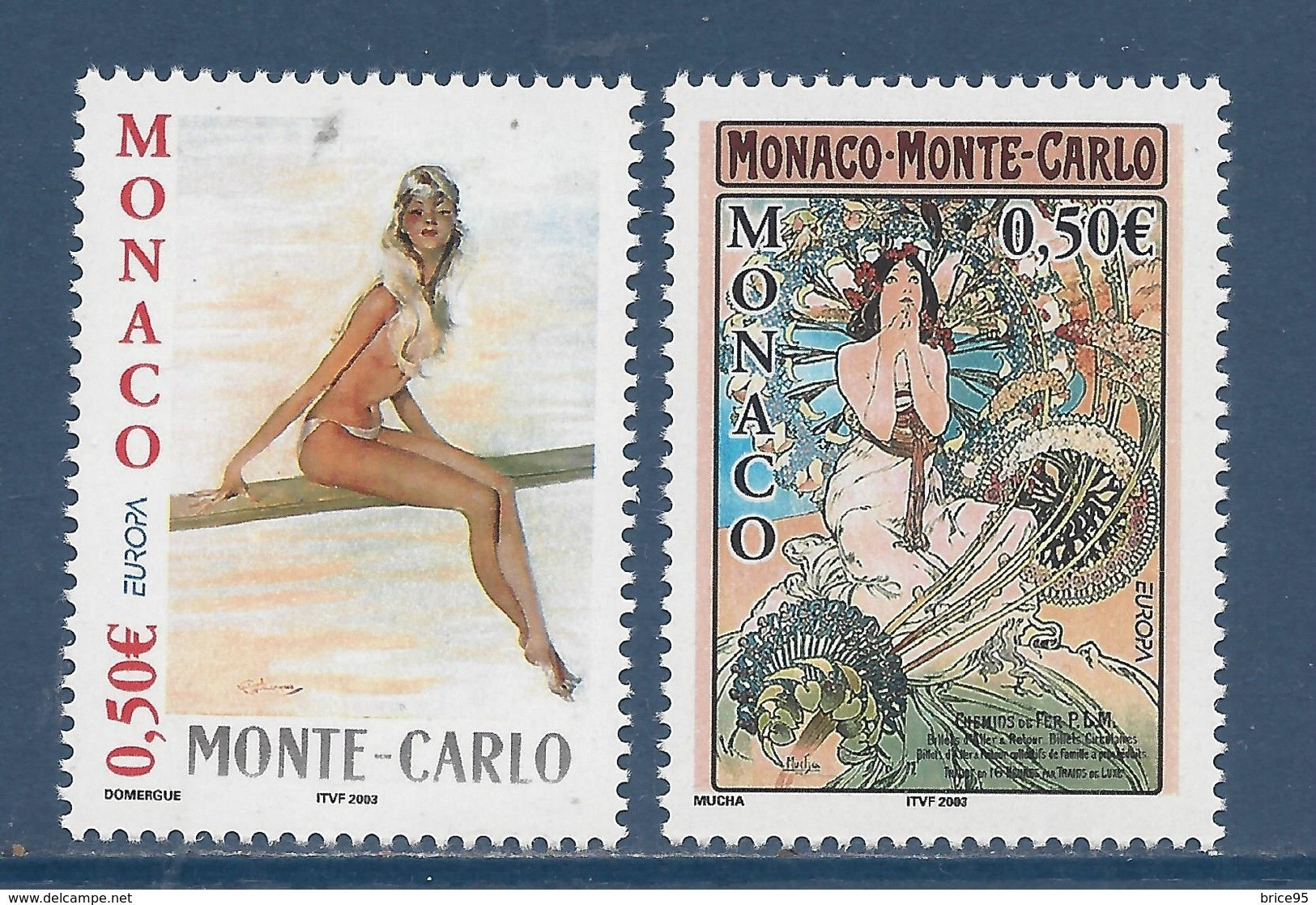 ⭐ Monaco - YT N° 2393 Et 2394 - Neuf Sans Charnière - 2003 ⭐ - Nuevos