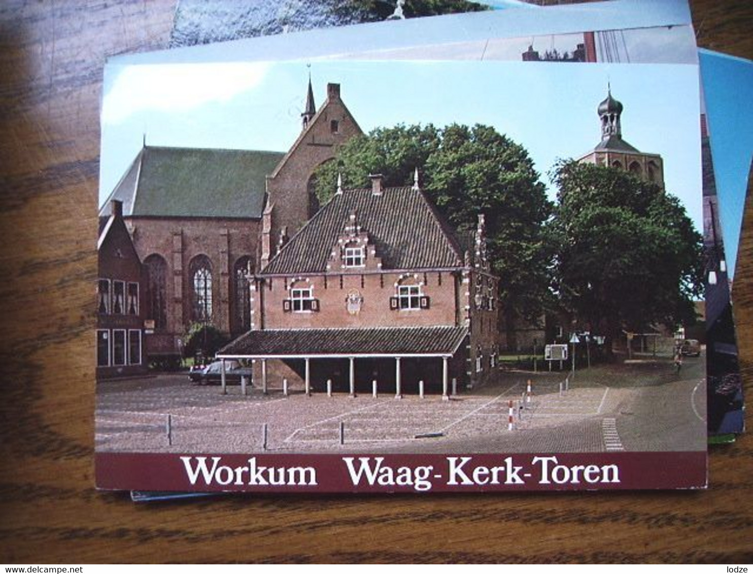 Nederland Holland Pays Bas Workum Markt Met Toren-Kerk-Waag - Workum
