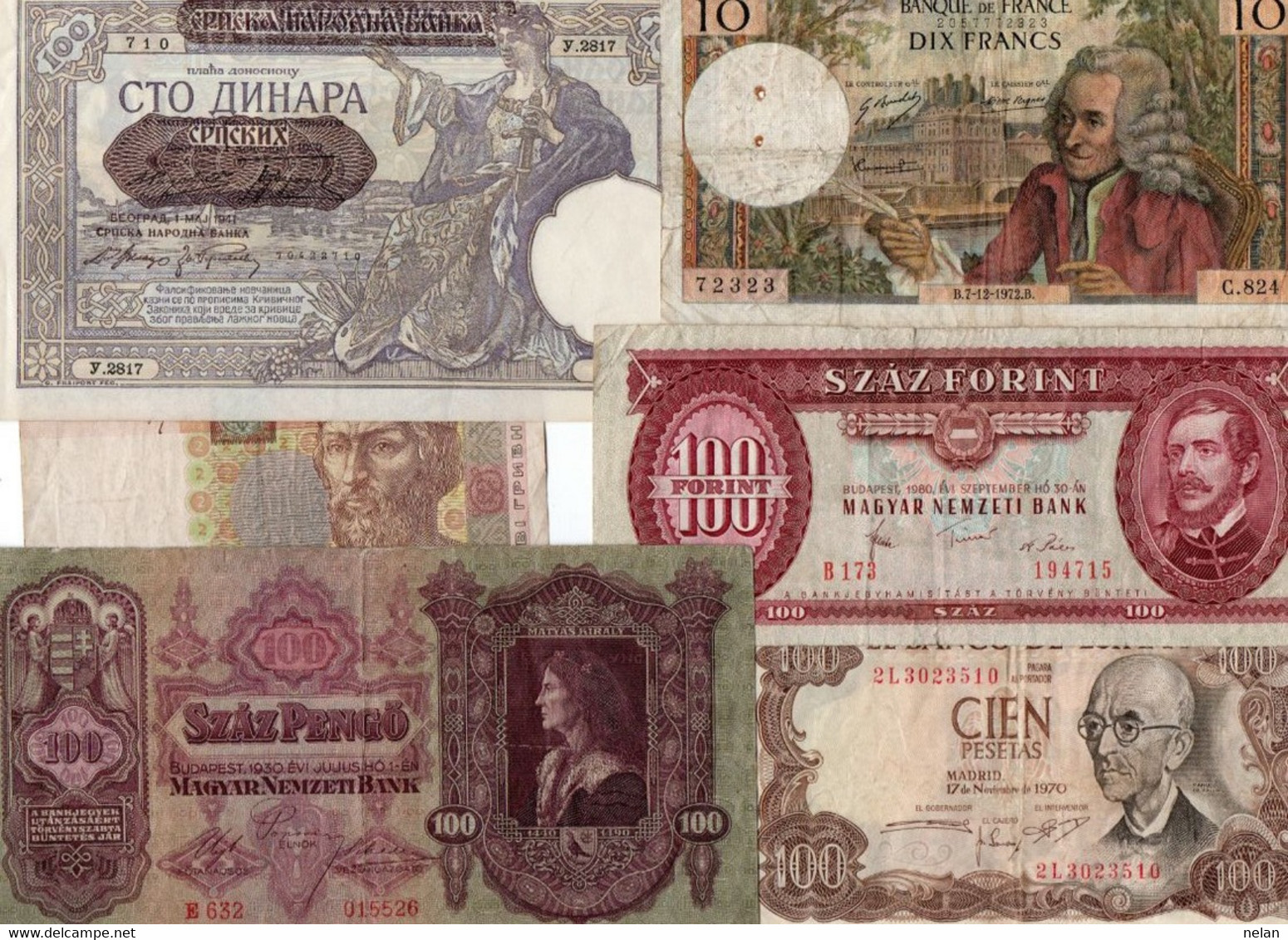 LOTTO BANCONOTE  EUROPA -  CIRCOLATE  VF+XF - Lots & Kiloware - Banknotes