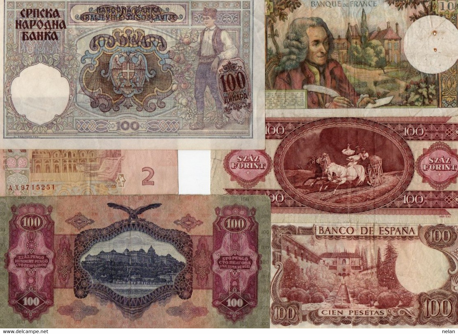 LOTTO BANCONOTE  EUROPA -  CIRCOLATE  VF+XF - Lots & Kiloware - Banknotes