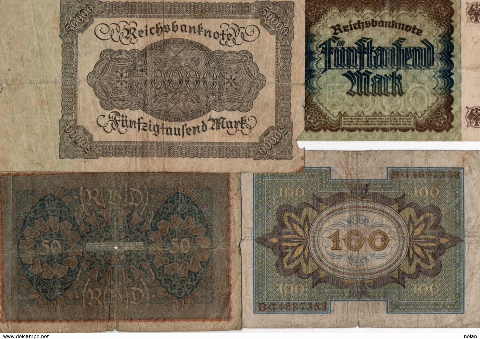 LOTTO BANCONOTE  EUROPA - GERMANIA-   CIRCOLATE - Mezclas - Billetes