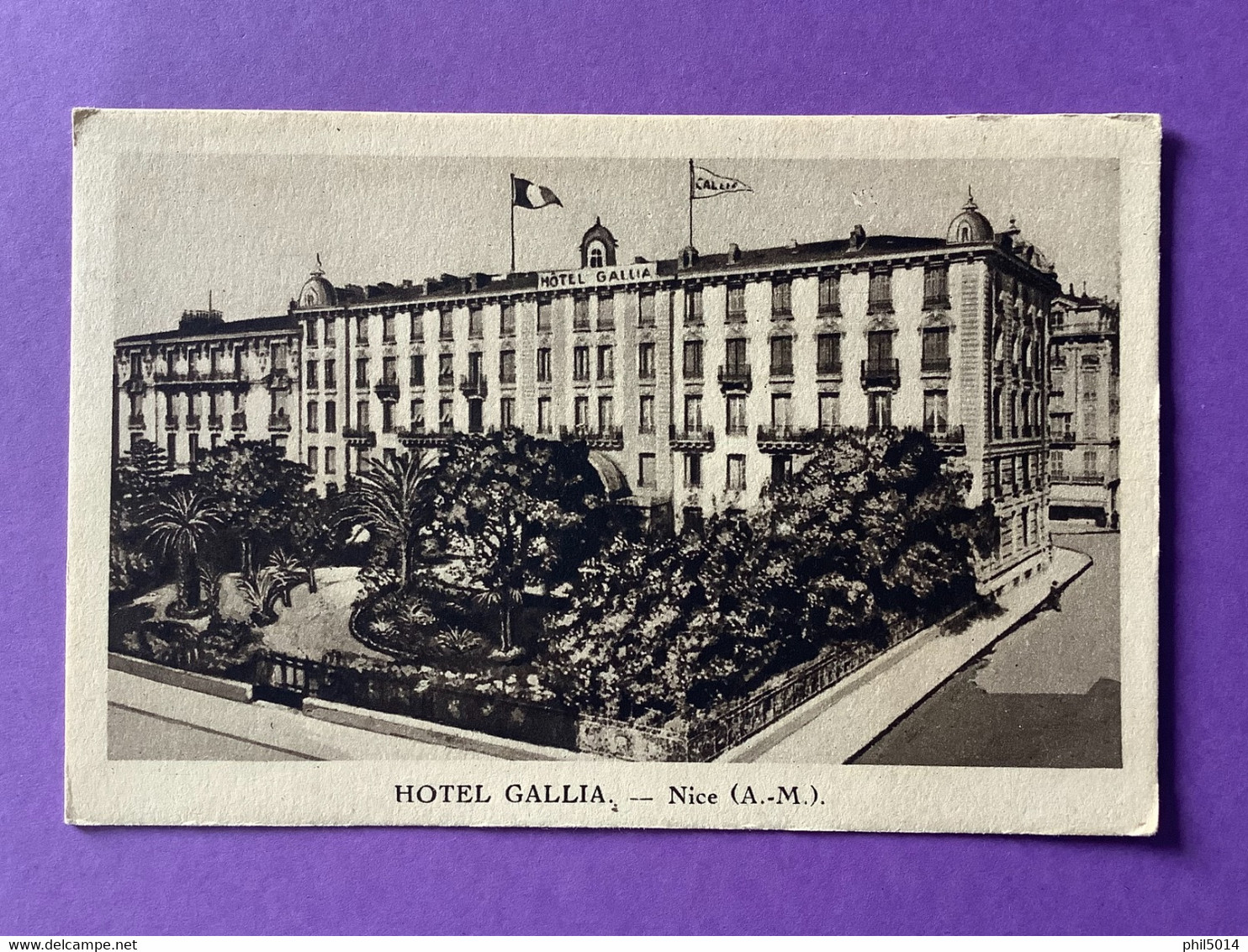 06     NICE    Hôtel GALLIA     Très Bon état - Cafés, Hoteles, Restaurantes