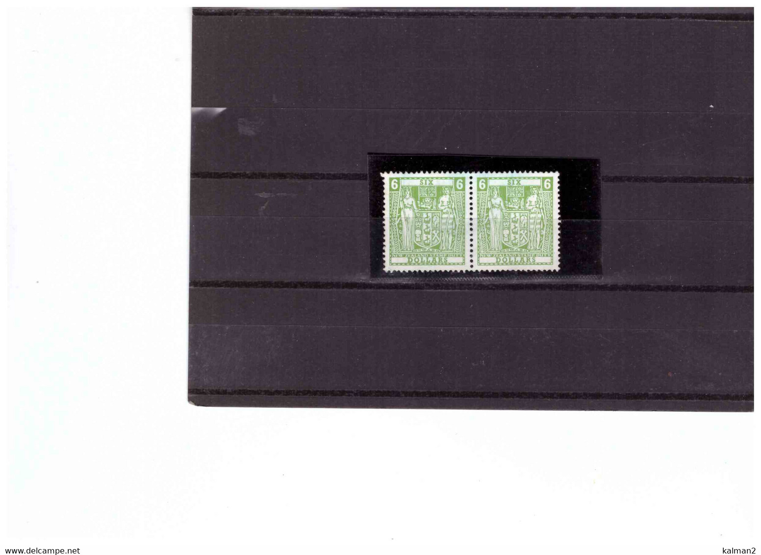 XX3808  -  NEW ZEALAND   /   COPPIA  FISCALI POSTALI  NUOVO **MNH   -  Y&T.  Nr.  74 - Fiscali-postali