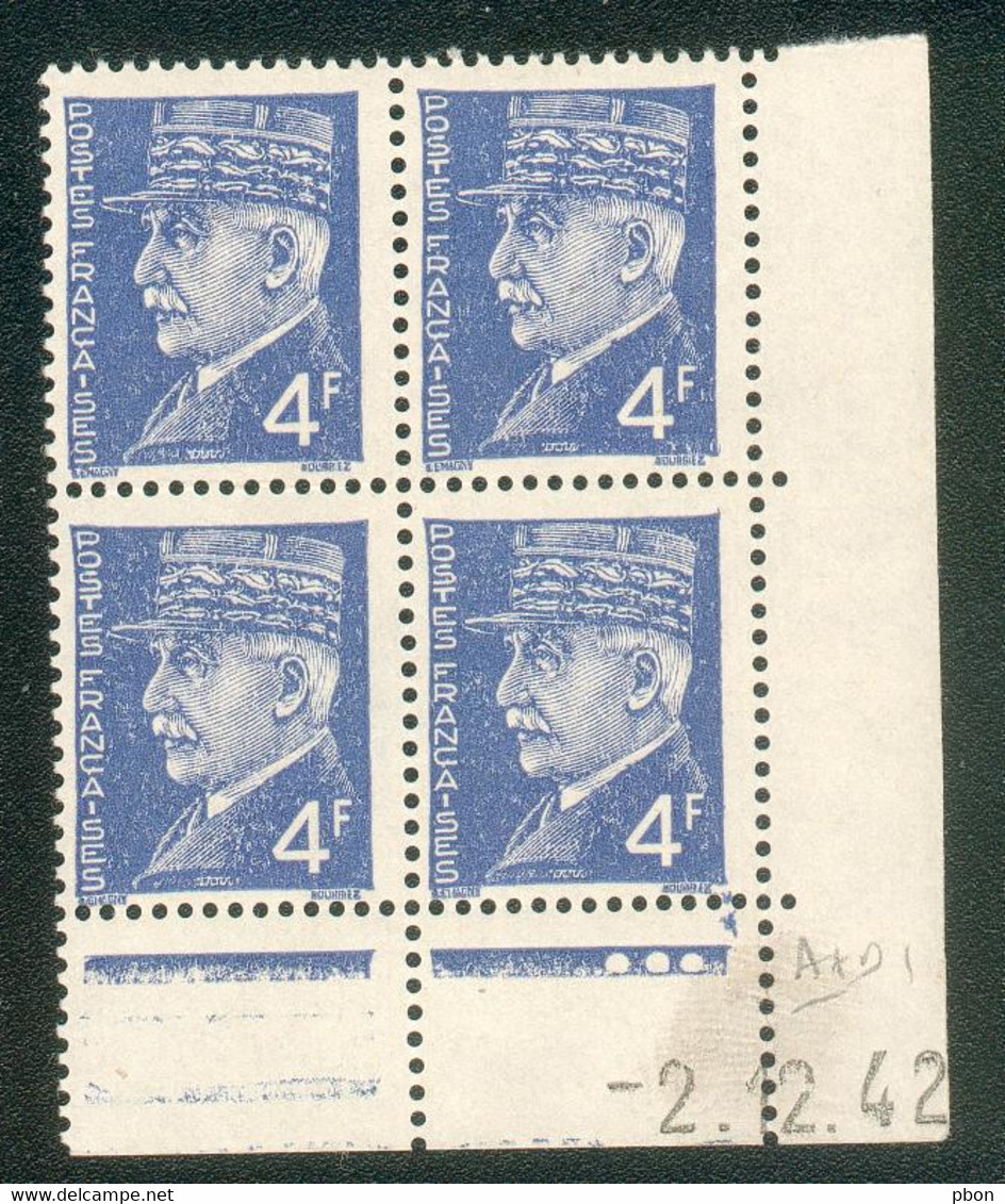 Lot A296 France Coin Daté N°521A Pétain (**) - 1940-1949