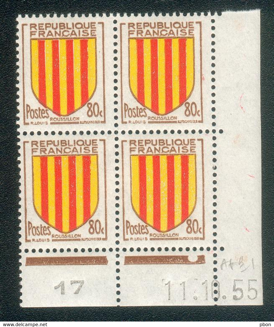 Lot C297 France Coin Daté Blason N°1046 (**) - 1950-1959