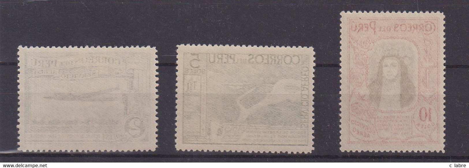 PEROU : PA . N° 16/28 * . TB .1936/37 . ( CATALOGUE YVERT ) . - Peru