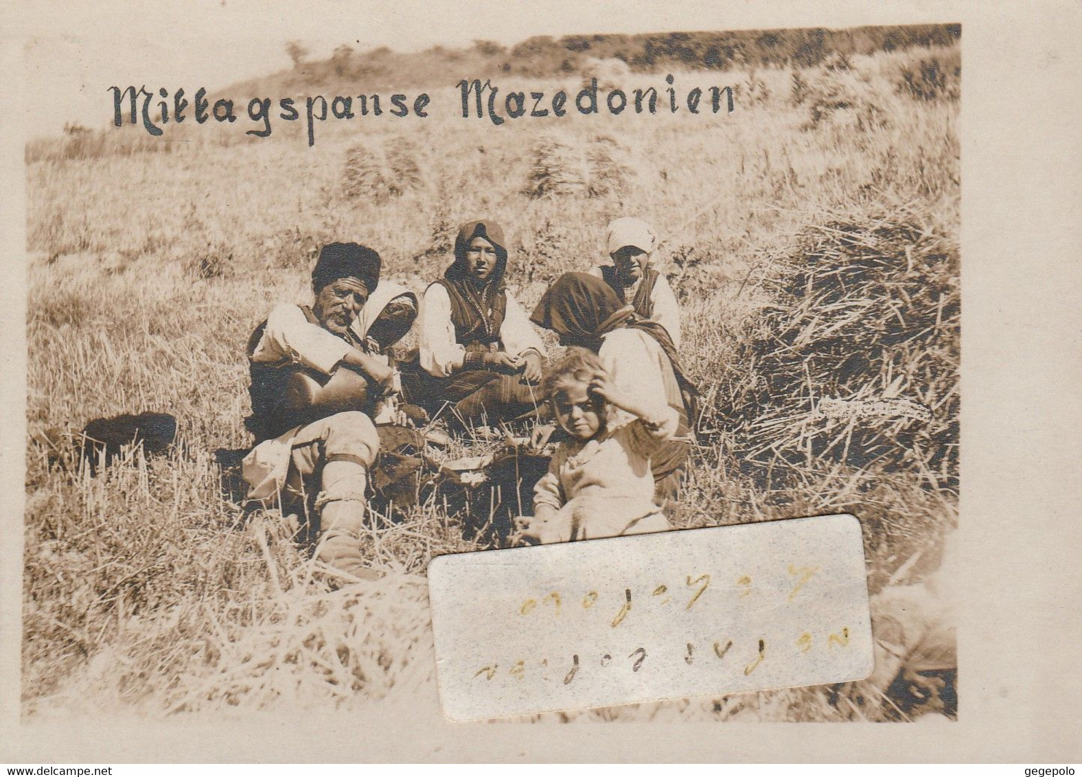 MAZEDONIEN - L'heure Du Déjeuner  ( Carte Photo 12,4 Cm X 8,8 Cm ) - North Macedonia