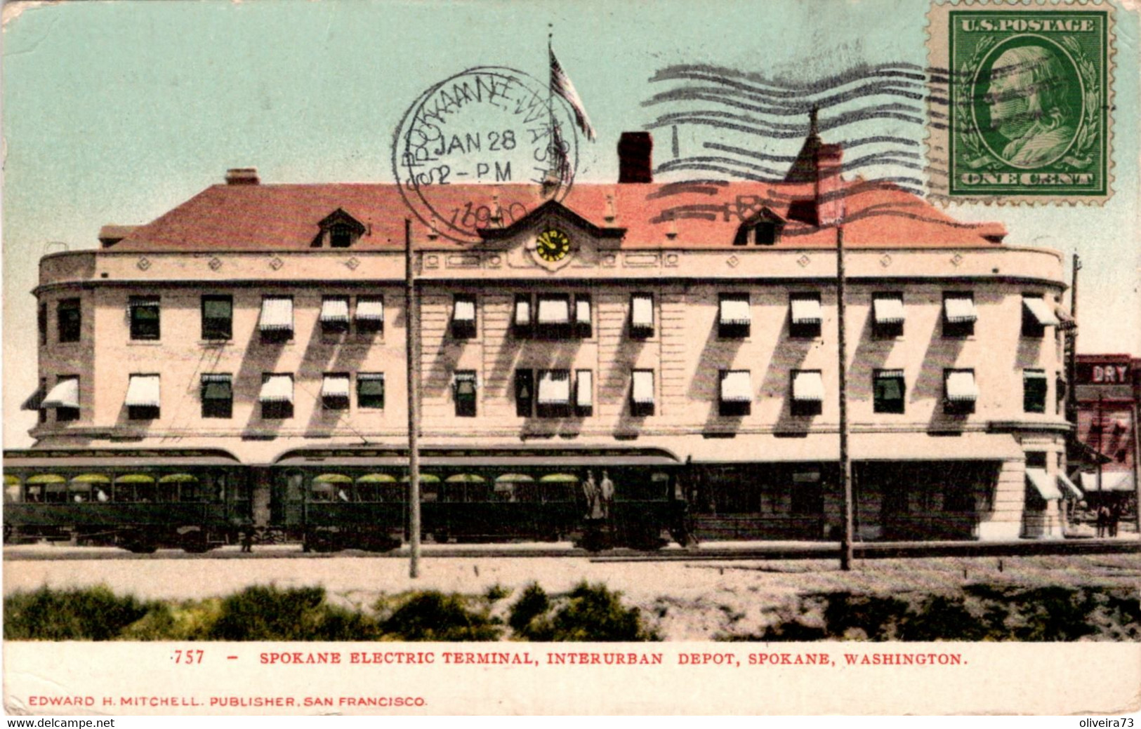 WASHINGTON -  SPOKANE ELECTRIC TERMINAL, INTERURBAN DEPOT, SPOKANE - Spokane