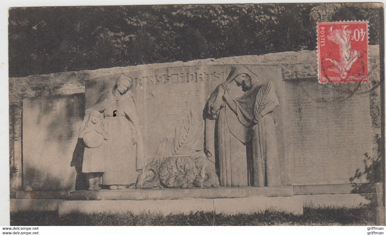 RUFFEC MONUMENT AUX MORTS 1927 TBE - Ruffec
