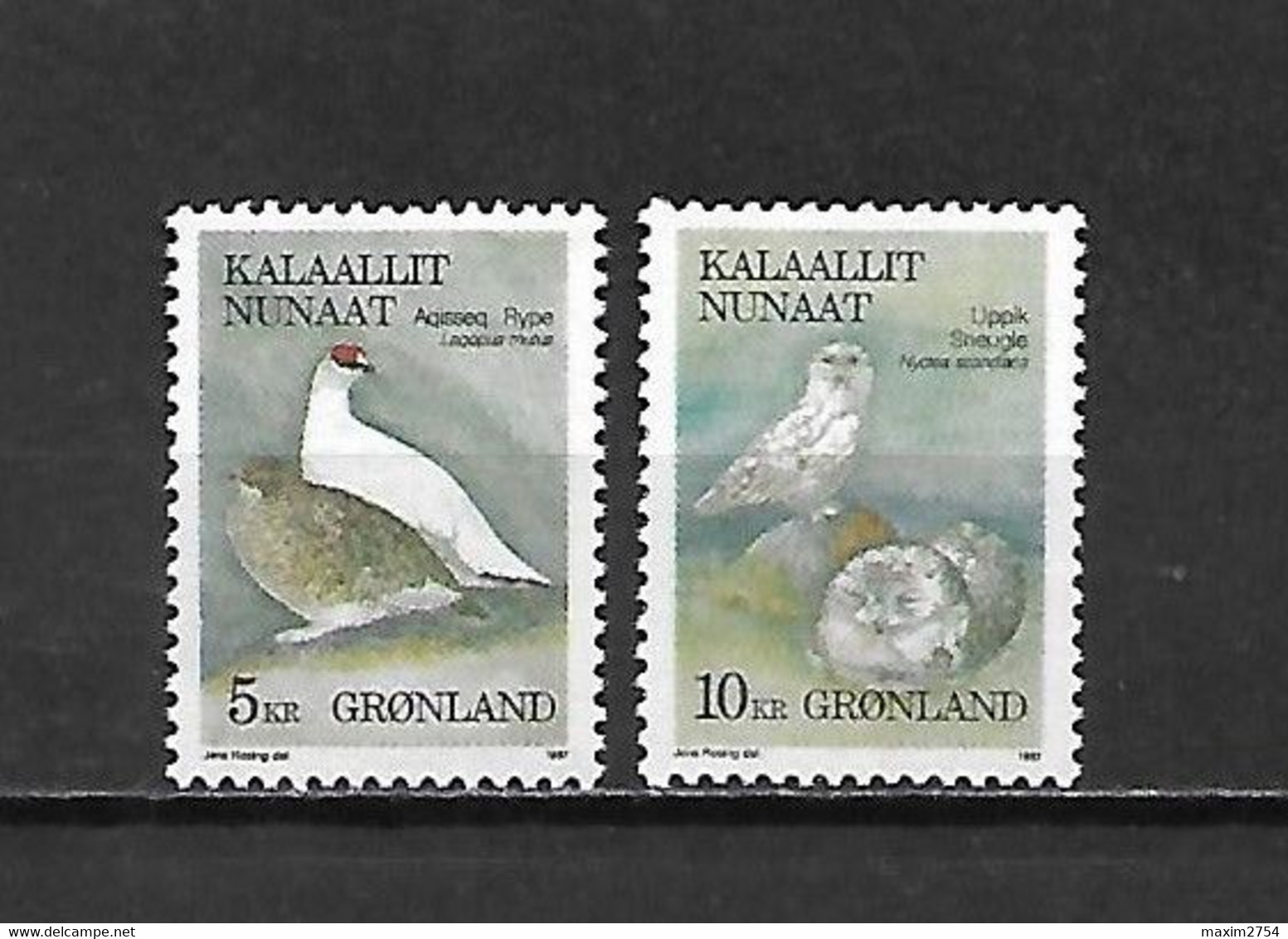 GROENLANDIA - 1987 - N. 164/65** (CATALOGO UNIFICATO) - Altri & Non Classificati