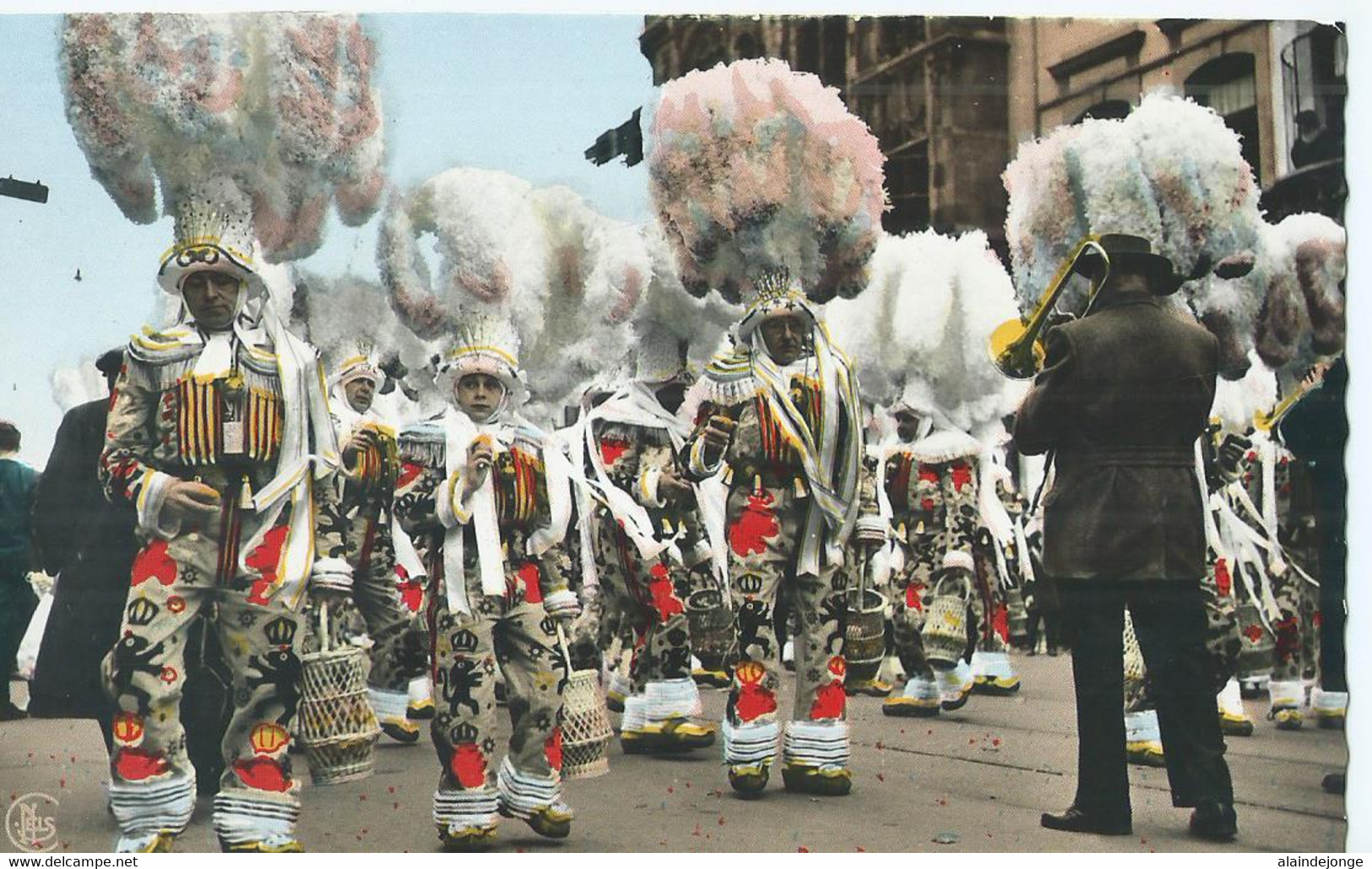 Binche - Carnaval De Binche - Groupe De Gilles En Action - Binche