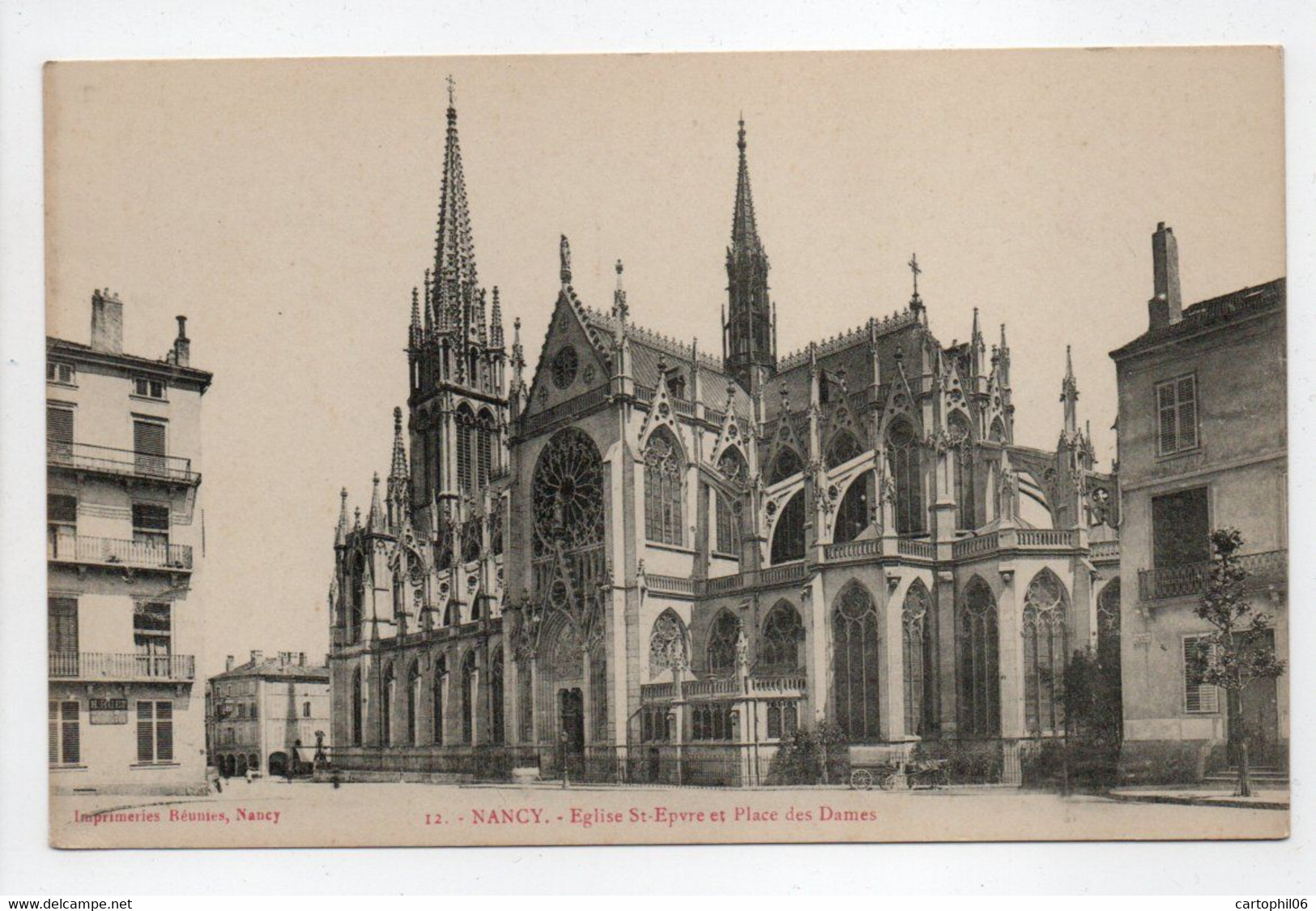 - CPA NANCY (54) - Eglise St-Epvre Et Place Des Dames - - Nancy