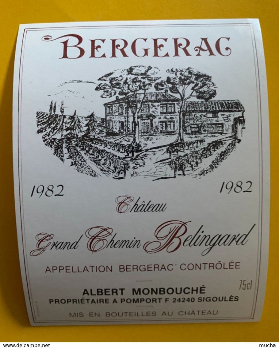 19138 - Bergerac 1982 Château Grand Chemin Belingard - Bergerac