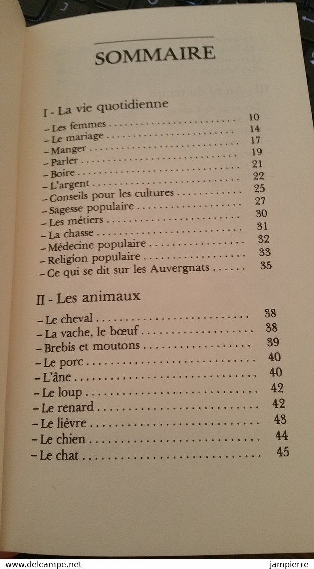 Proverbes Et Dictons D'Auvergne, Rassemblés Et Commentés Par Alain Labrunie - 1985, 99 Pages - Auvergne