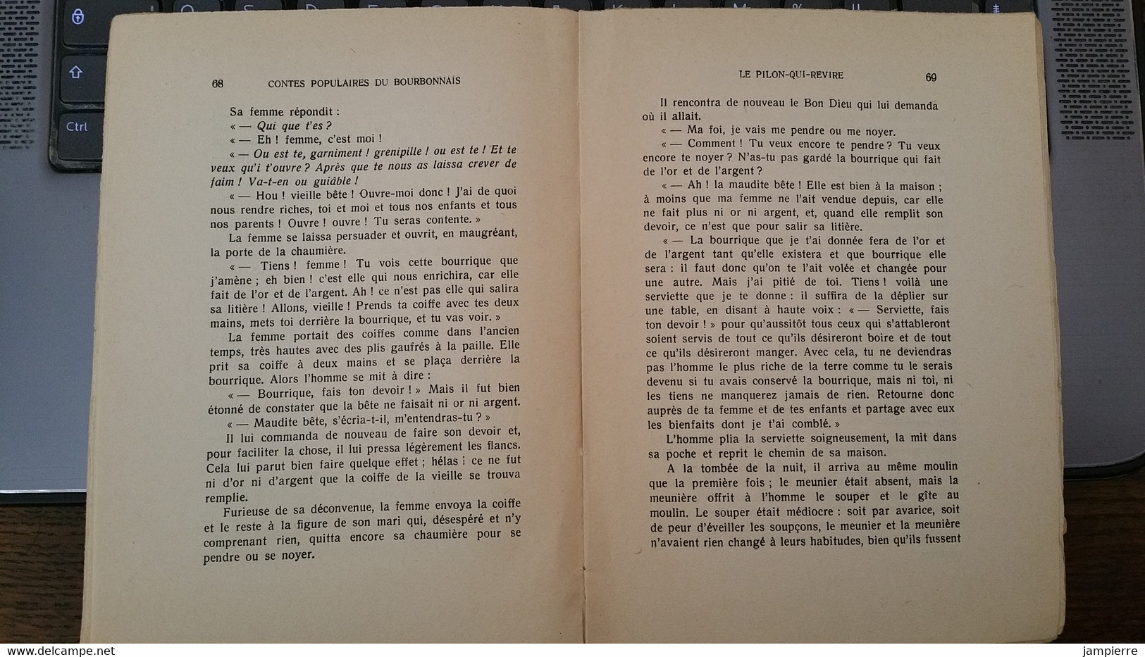 Folklore Bourbonnais, Contes Populaires Du Bourbonnais - Paul Duchon - 1938, 205 Pages / 600 Exemplaires Tirés - Bourbonnais