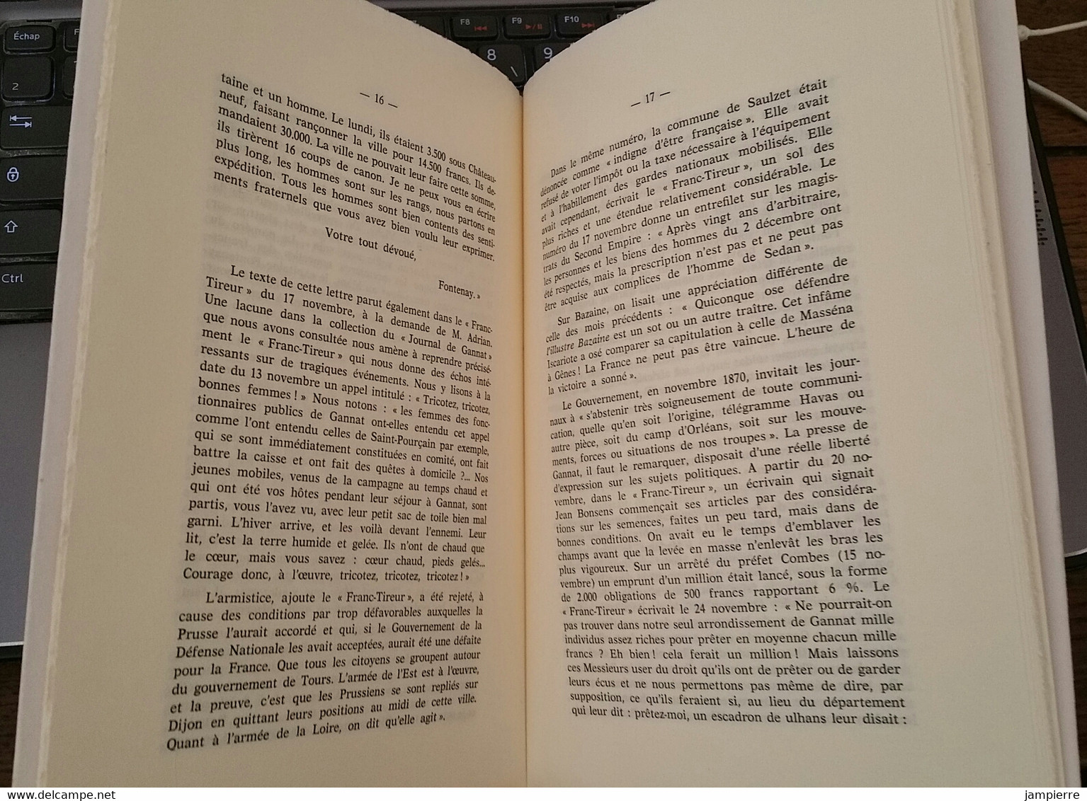 Gannat (03, Allier) - Gannat Sous Le Gouvernement De La Défense Nationale, Jean Simon - 1975, 39 Pages - Bourbonnais