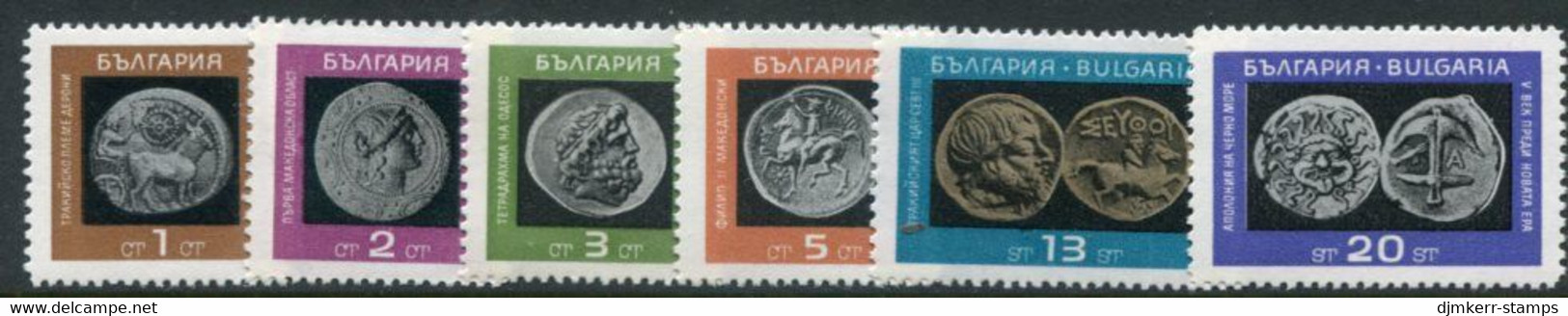 BULGARIA 1967 Ancient Coins  MNH / **.  Michel 1698-703 - Unused Stamps