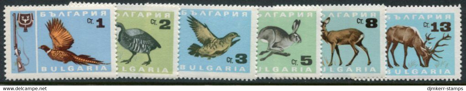 BULGARIA 1967 Game Hunting MNH / **.  Michel 1691-96 - Unused Stamps